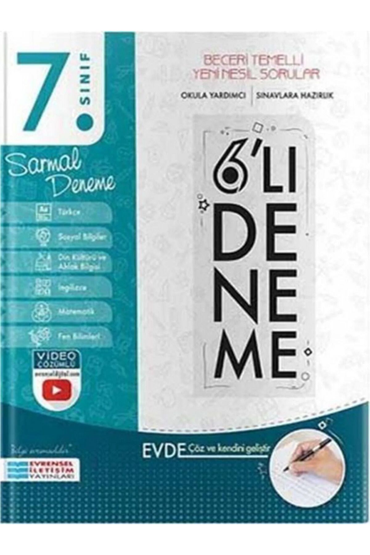 Efsane Yayınları 7.Sınıf Evrensel Tüm Dersler 6'Lı Sarmal Deneme / Video Çözümlü - Beceri Temelli Yeni Nesil Sorular