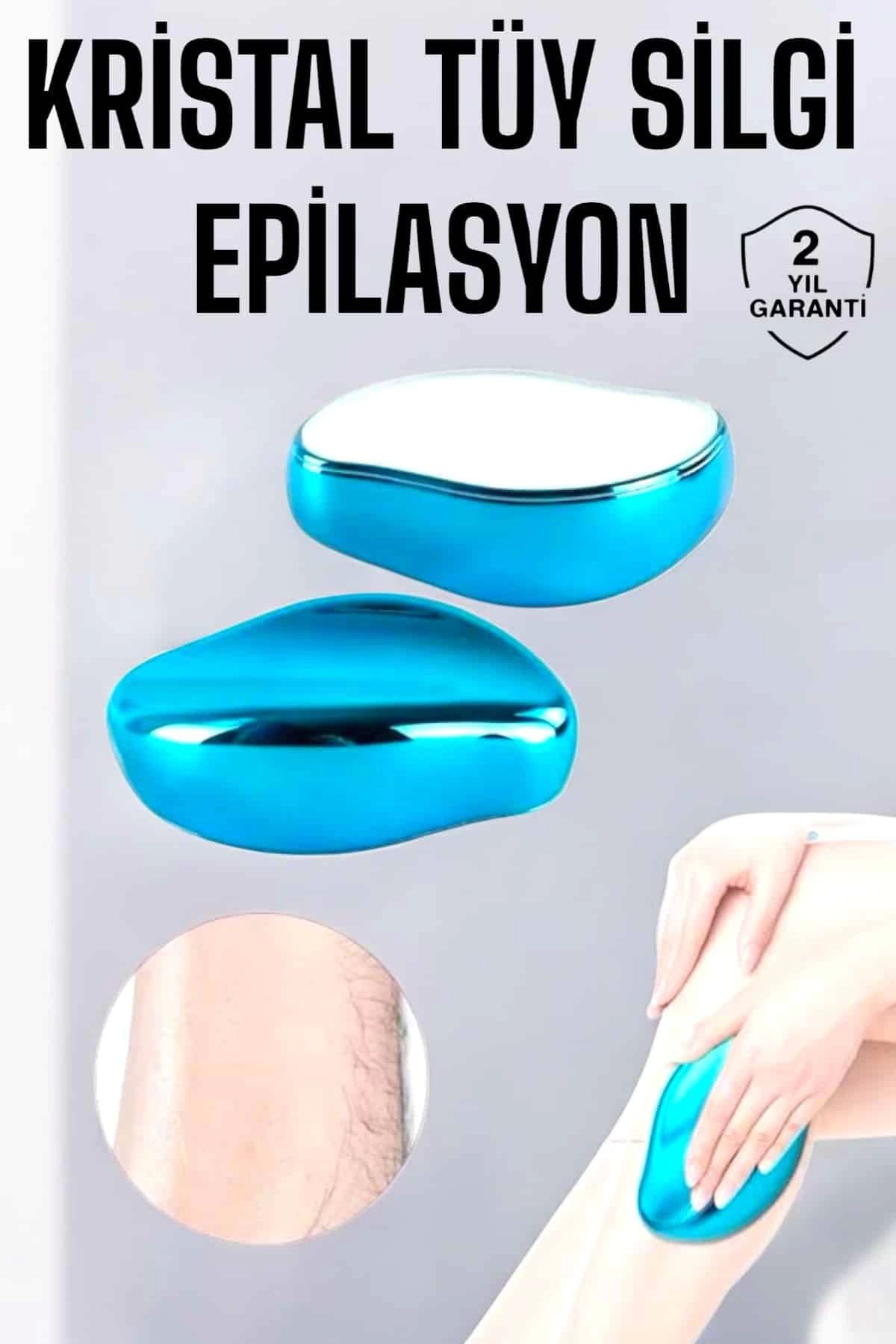 KAKTÜS JACK Epilasyon Aleti Bacaklar Kollar İçin Yıkanabilir Kristal Epilatör Tüy Silgi