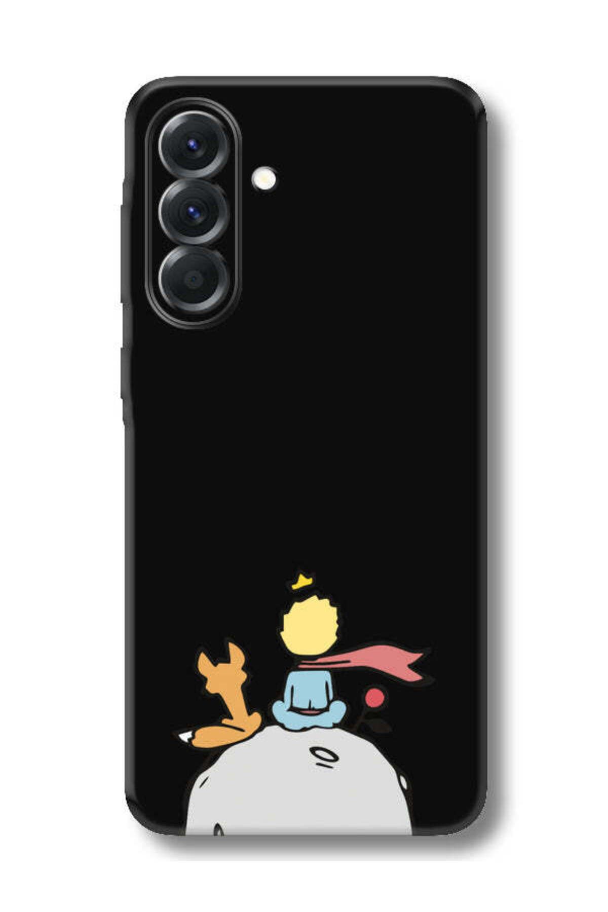 frondcase Samsung A26 Küçük Prens Siyah Telefon Kılıfı