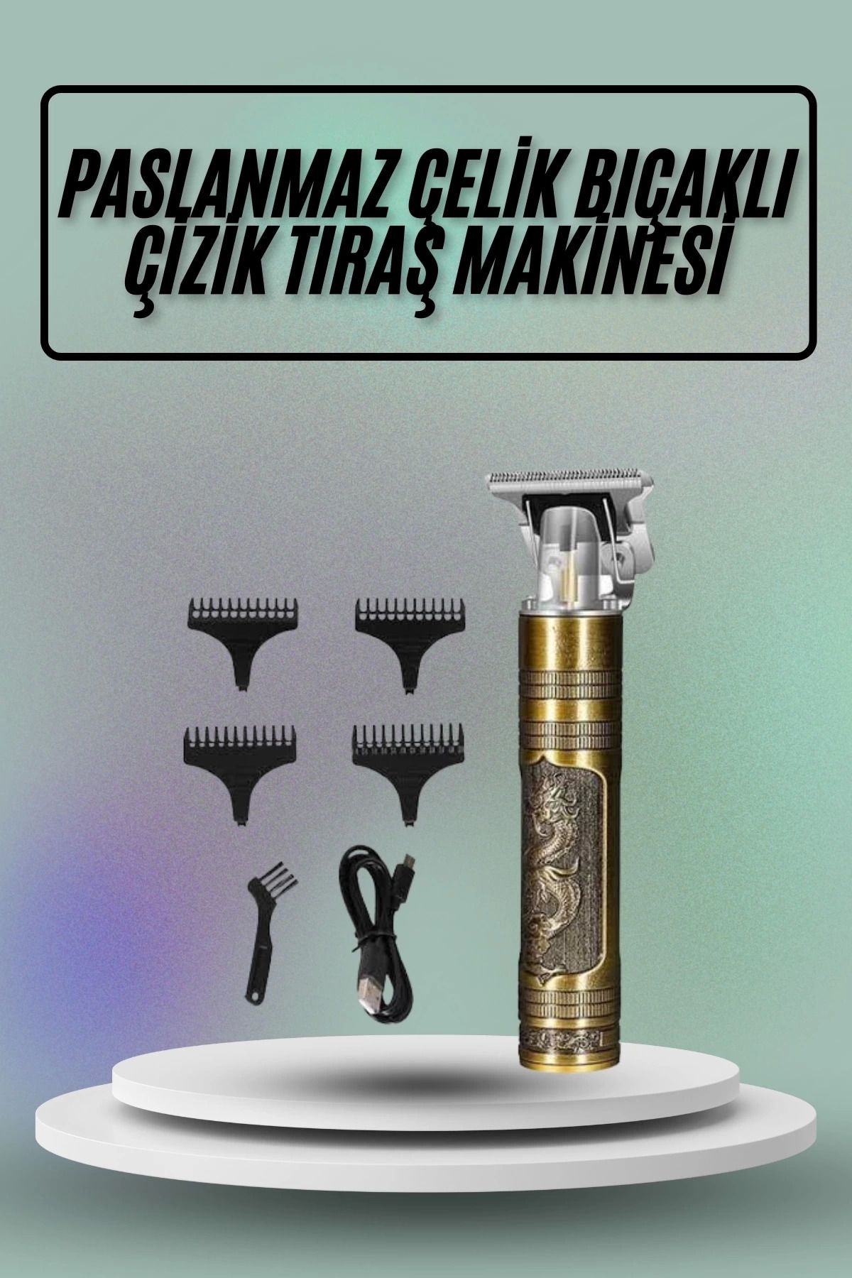 ÖYKÜ VE YİĞİT Saç Sakal Vücut Tıraş Makinesi Çizik Atma Makinesi Paslanmaz Çelik