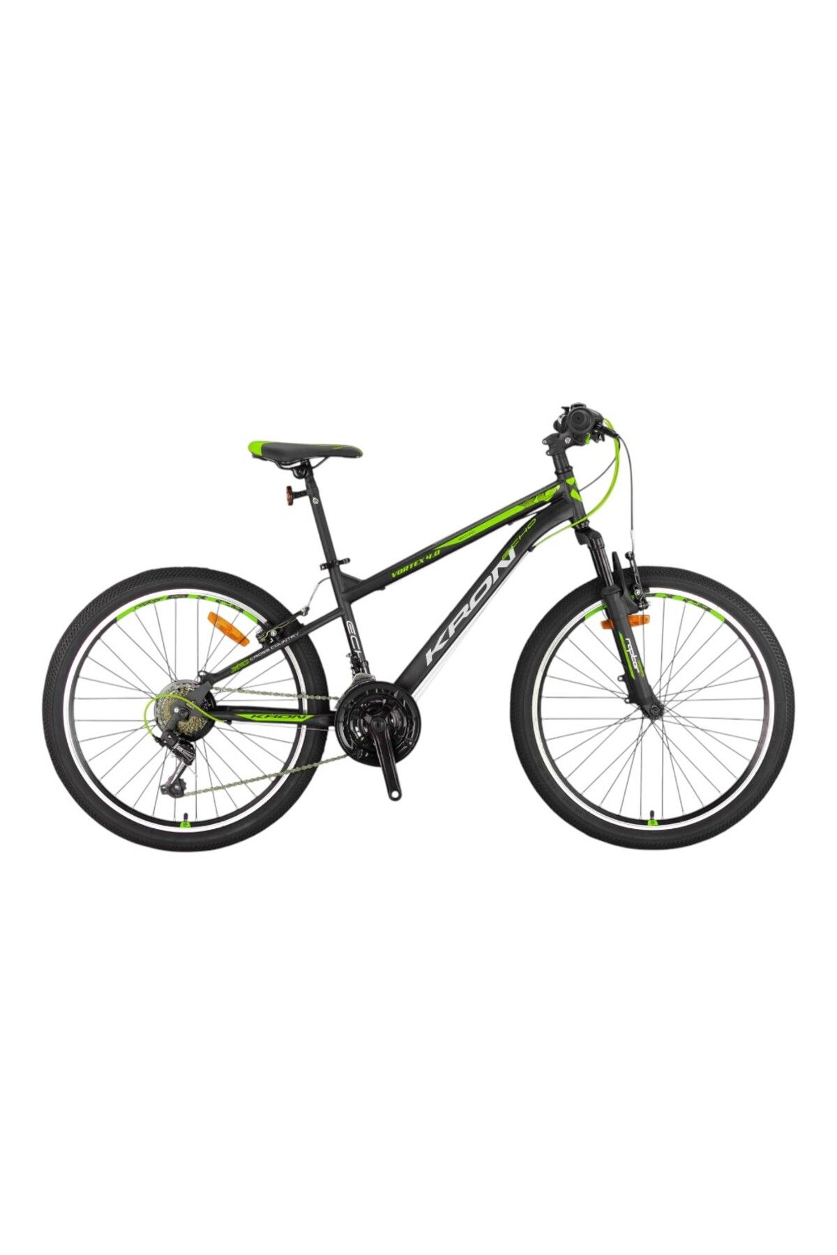 Kron VORTEX 4.0 - 20" MTB - 11' - 7 Vites - V.B. - Mat Siyah-Gri/Mavi #KRN25-002
