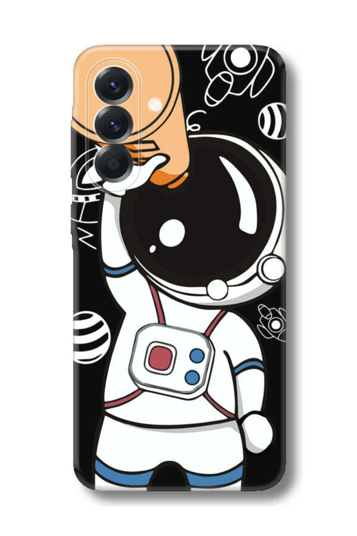 frondcase Samsung A26 Astronot Siyah Telefon Kılıfı
