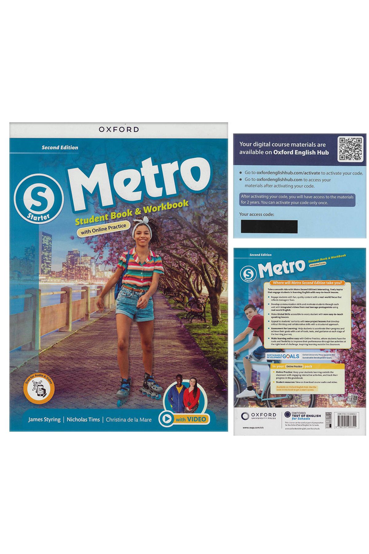 OXFORD UNIVERSITY PRESS Metro: Starter Level: Student Book and Workbook with Online Practice