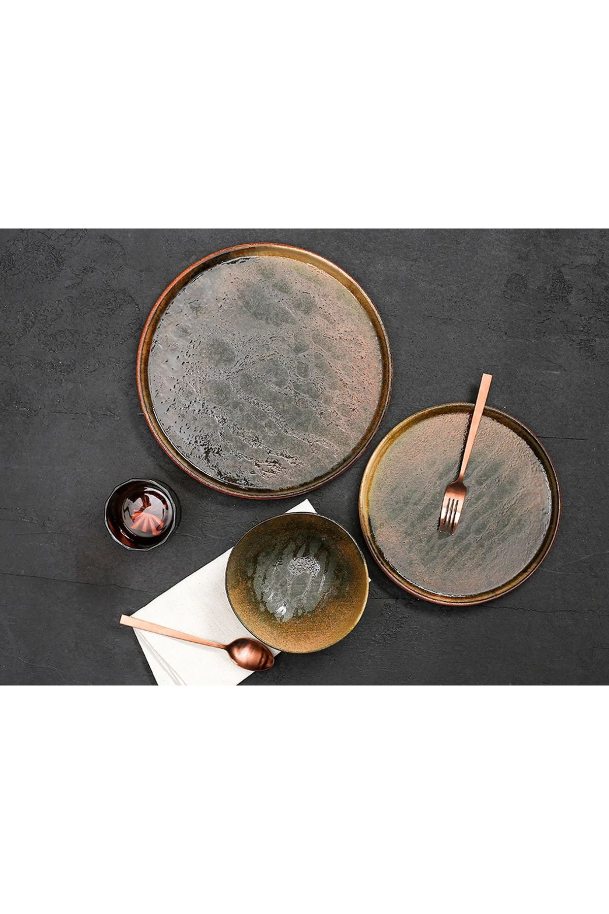Porland Stoneware Genesis 12 Parça 4 Kişilik Yemek Takımı