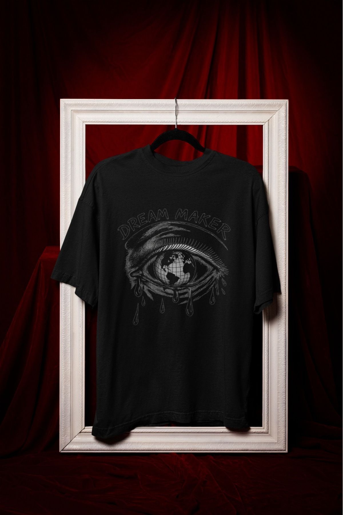 ABAS T-shirt pamuklu desenli 3D baskılı şık havalı tişört