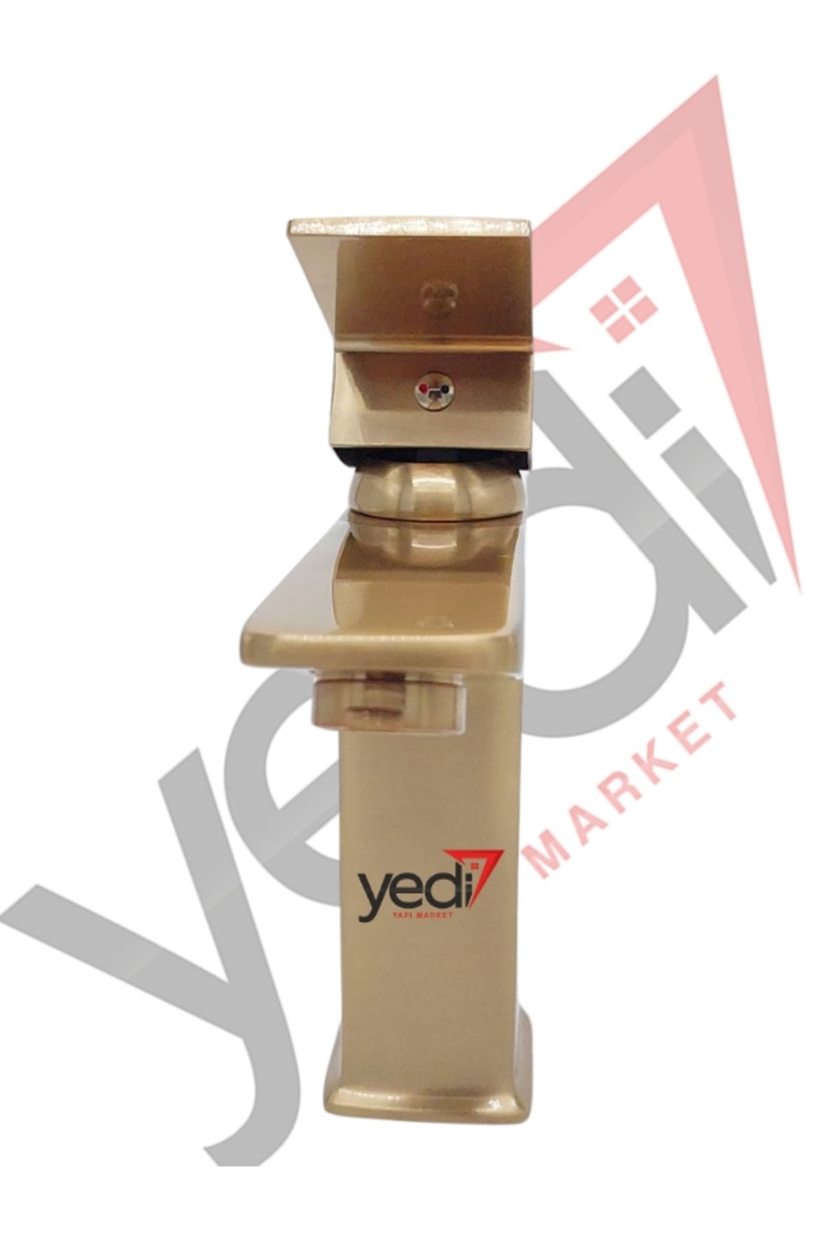 yediyapı Mat Gold Kare Model Sabit Lavabo Bataryası