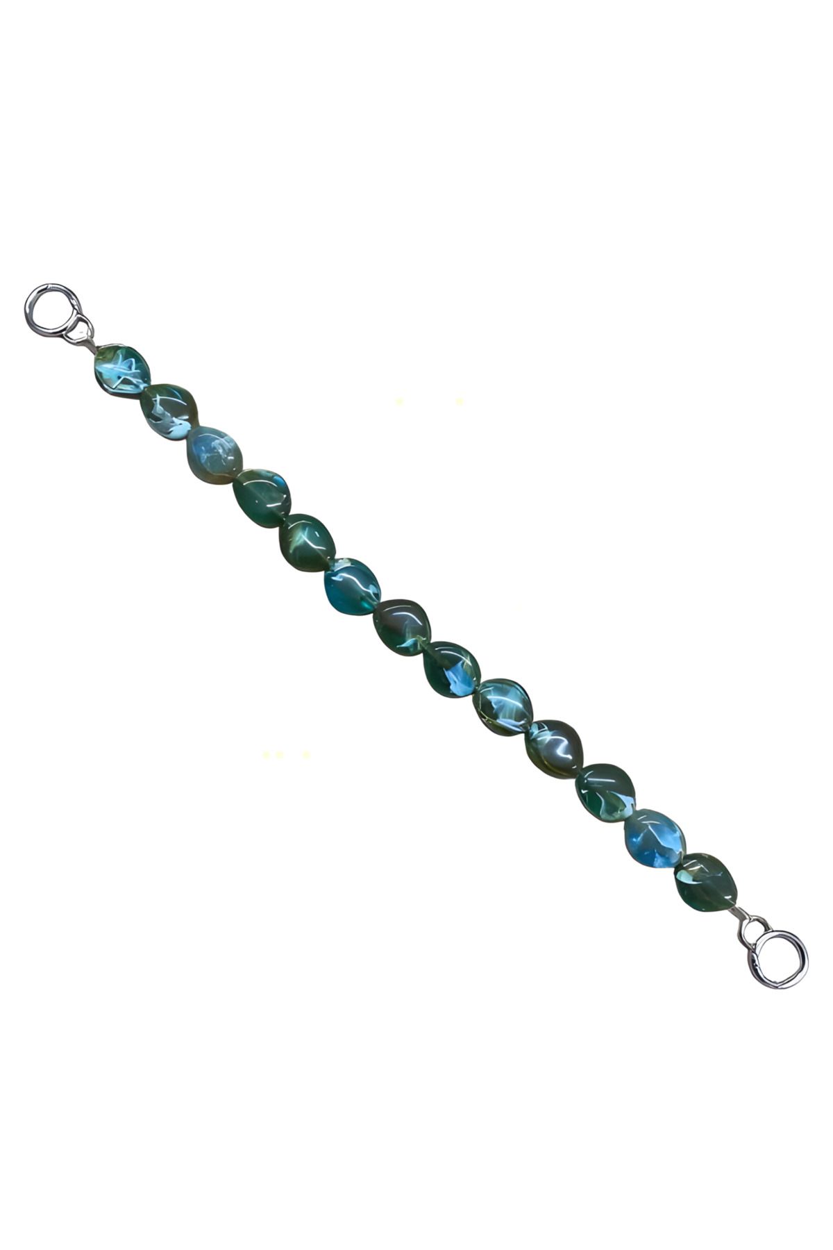 EleganTShoP Akrilik Yassı Boncuklu Çanta Sapı 48 cm AL99