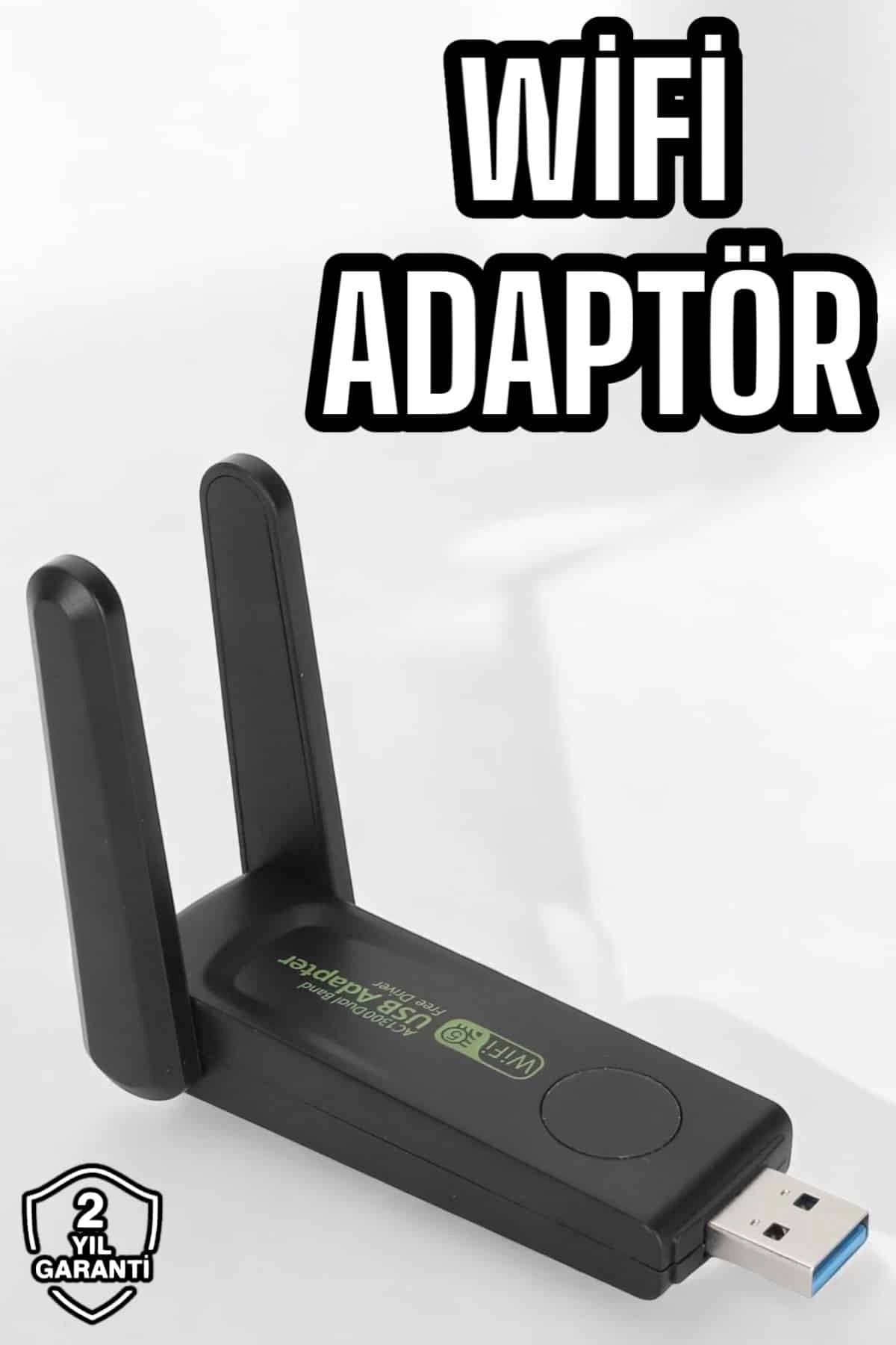 MELFSHOP Dual Band Wifi Alıcı Adaptör USB 3.0 Destekli