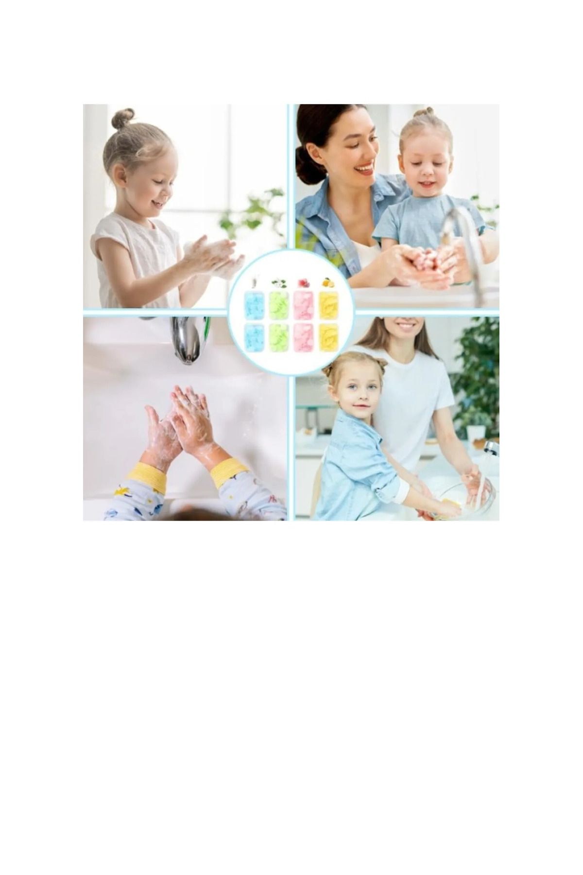 Hanedanev-Magic Soap Mini Flower Pattern Portable Practical Cleaning Water Foaming Practical Soap 3