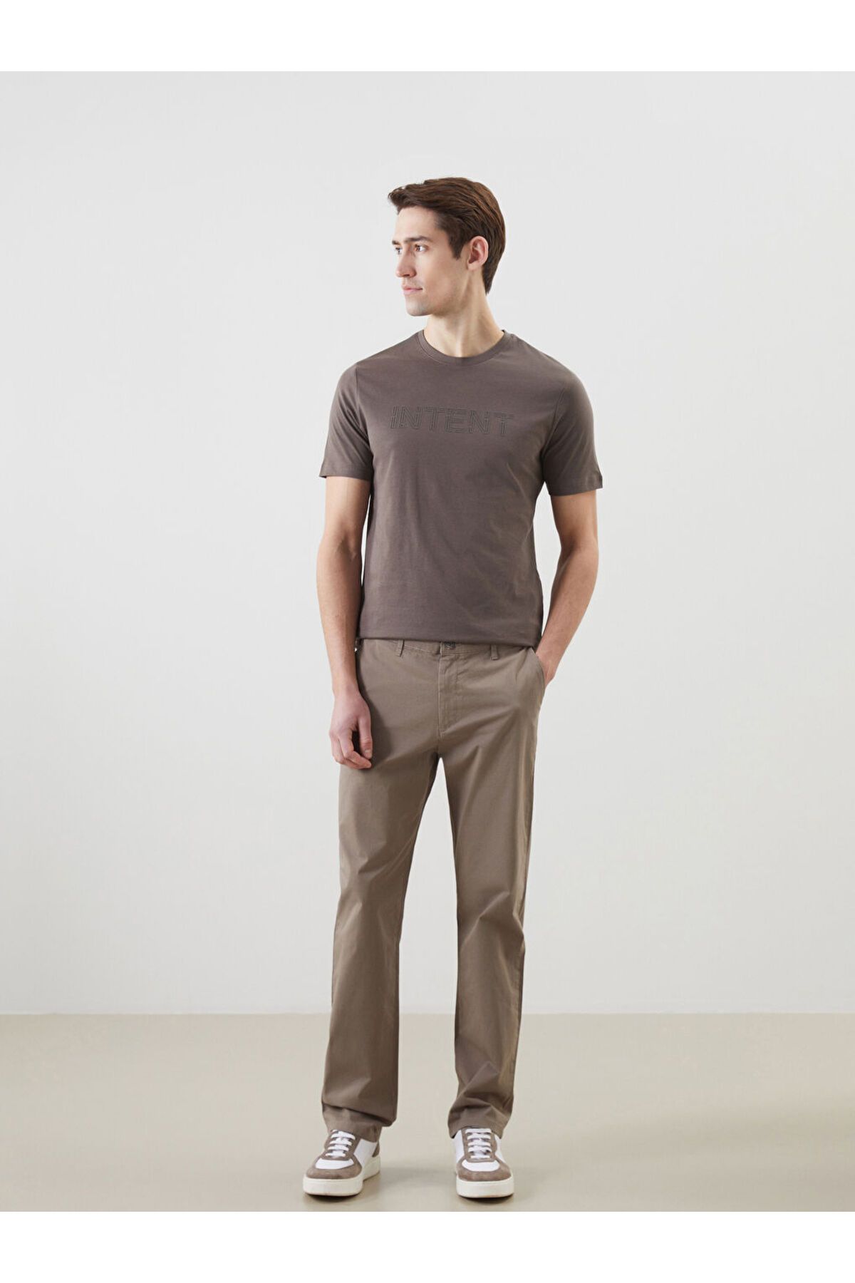 LC Waikiki LCWAIKIKI Classic Bej Standart Kalıp Gabardin Erkek Chino Pantolon S51099Z8NVY25