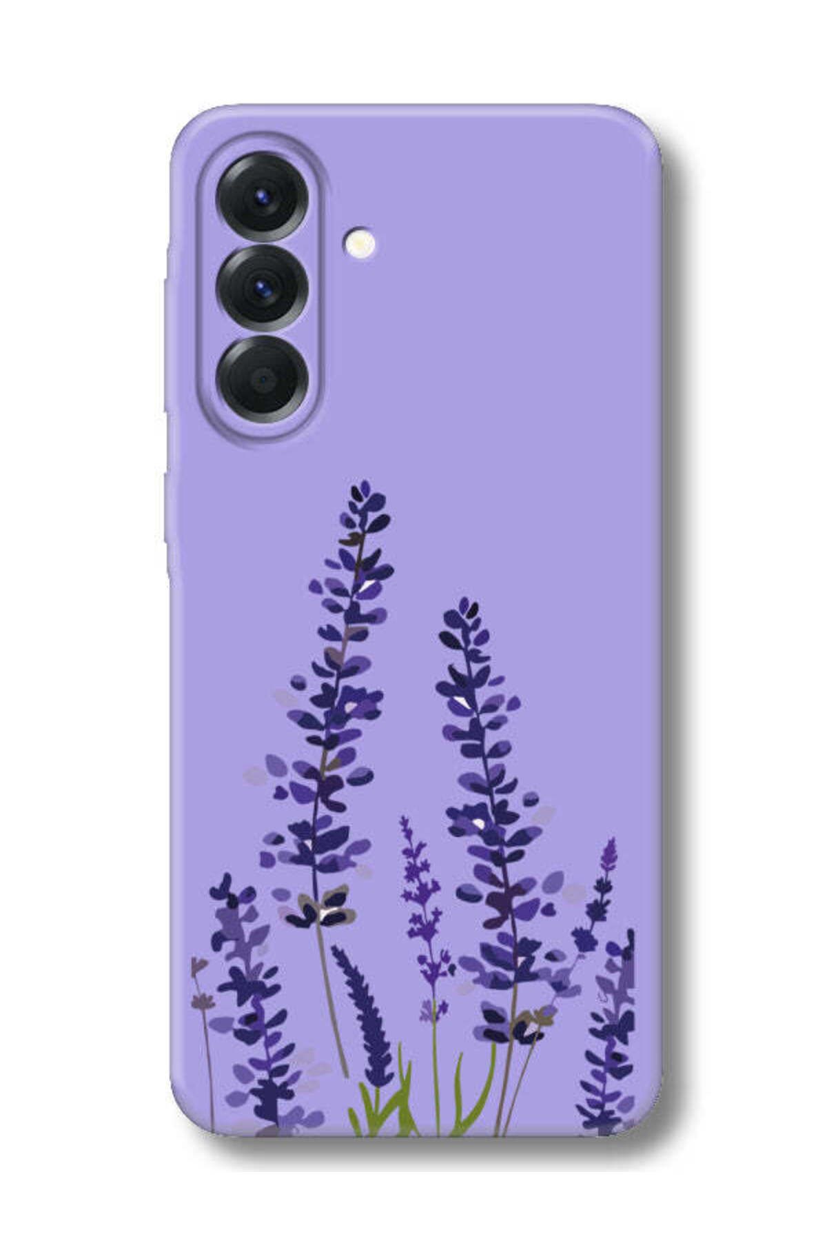 frondcase Samsung A36 Lavanta Desenli Lila Telefon Kılıfı