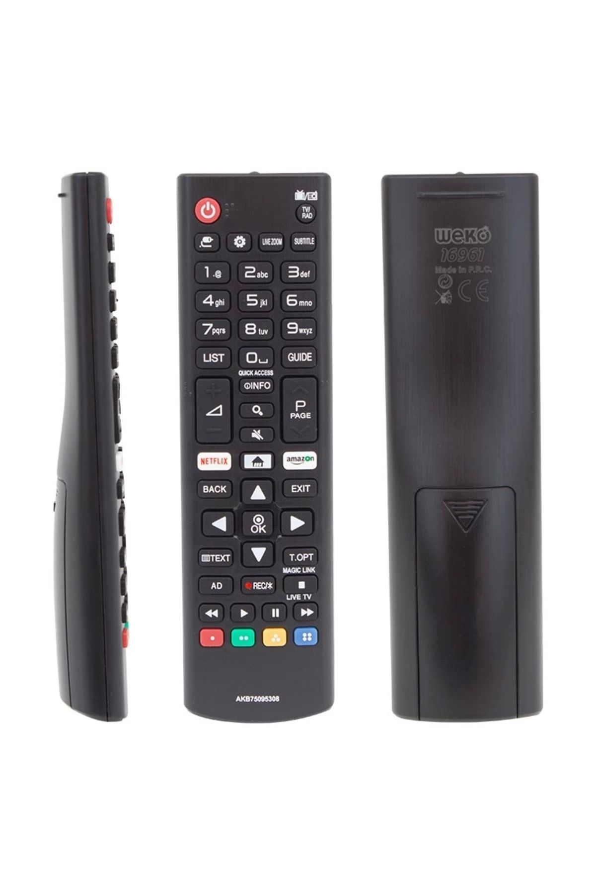 mega fair Lg Netflıx-amazon Tuşlu Lcd-led Tv Kumanda (akb75095308cas65bn708)