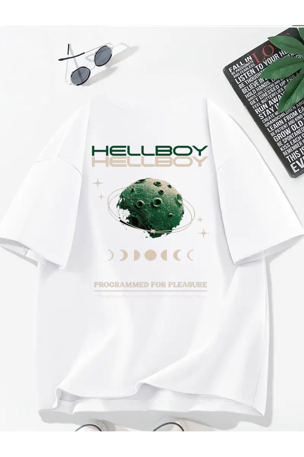 MODA Unisex Oversize Kalıp HellBoy Baskılı T-Shirt