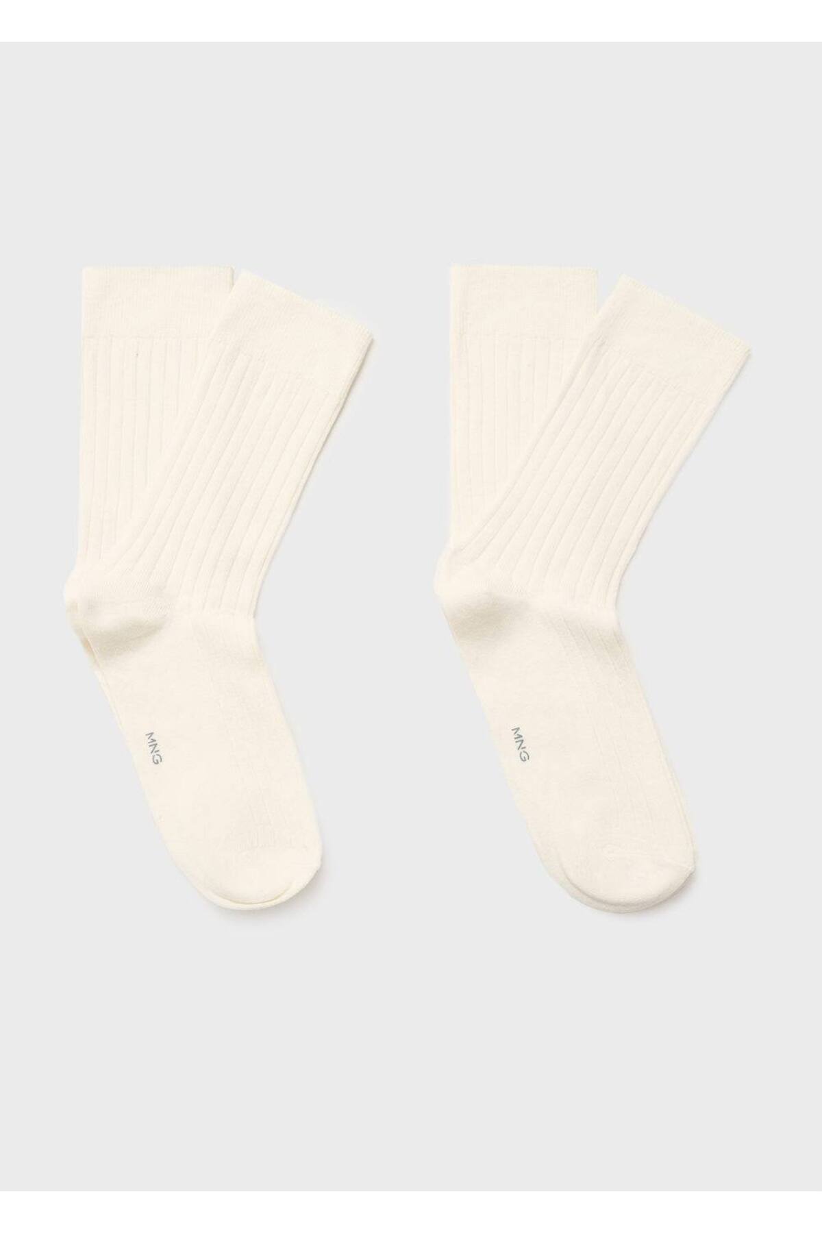 2'li fitilli pamuklu çorap seti