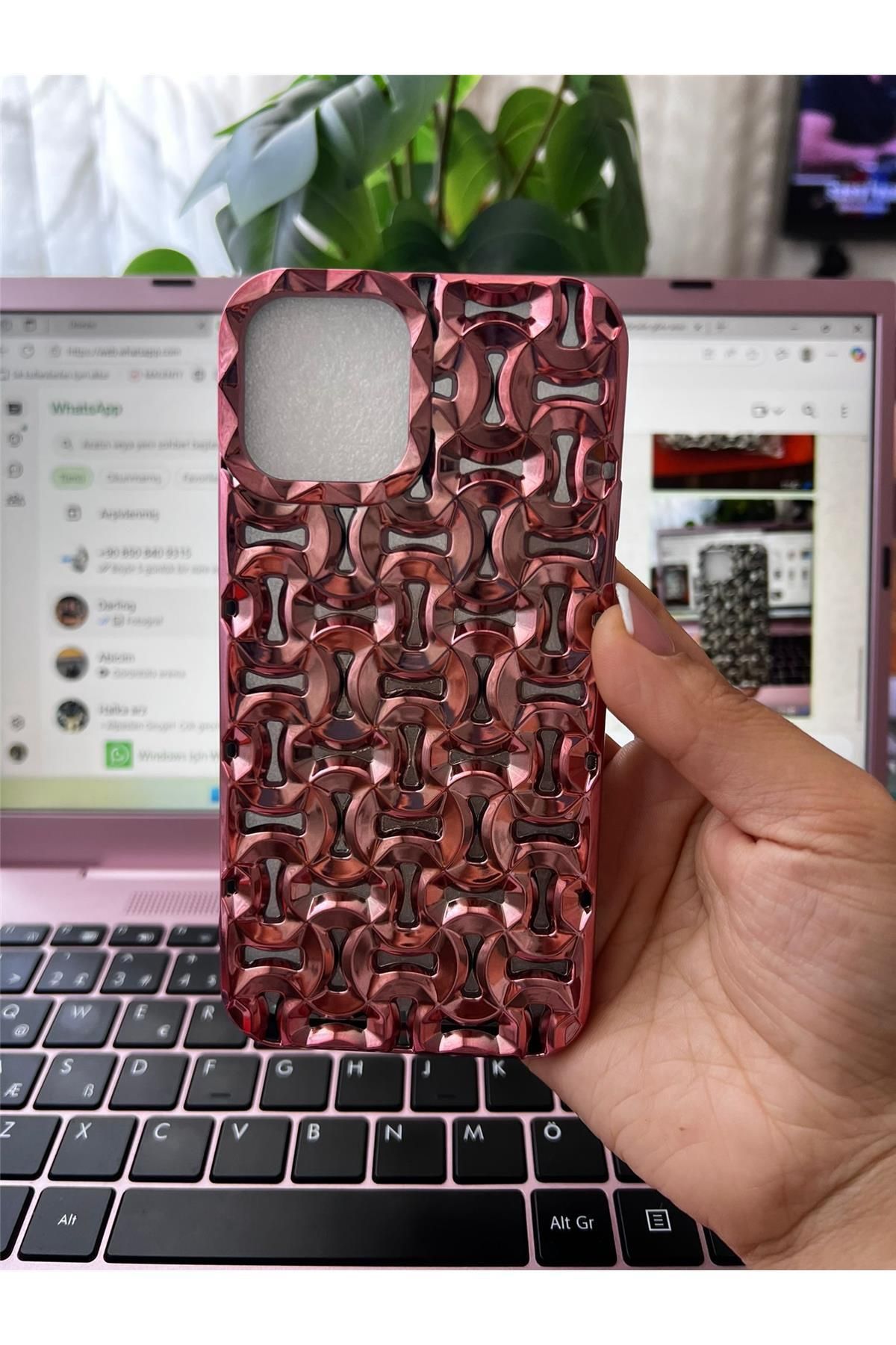 Amorix ARMORİX IPHONE 12/12 PRO UYUMLU GEOMETRİK DESENLİ SİLİKON KILIF