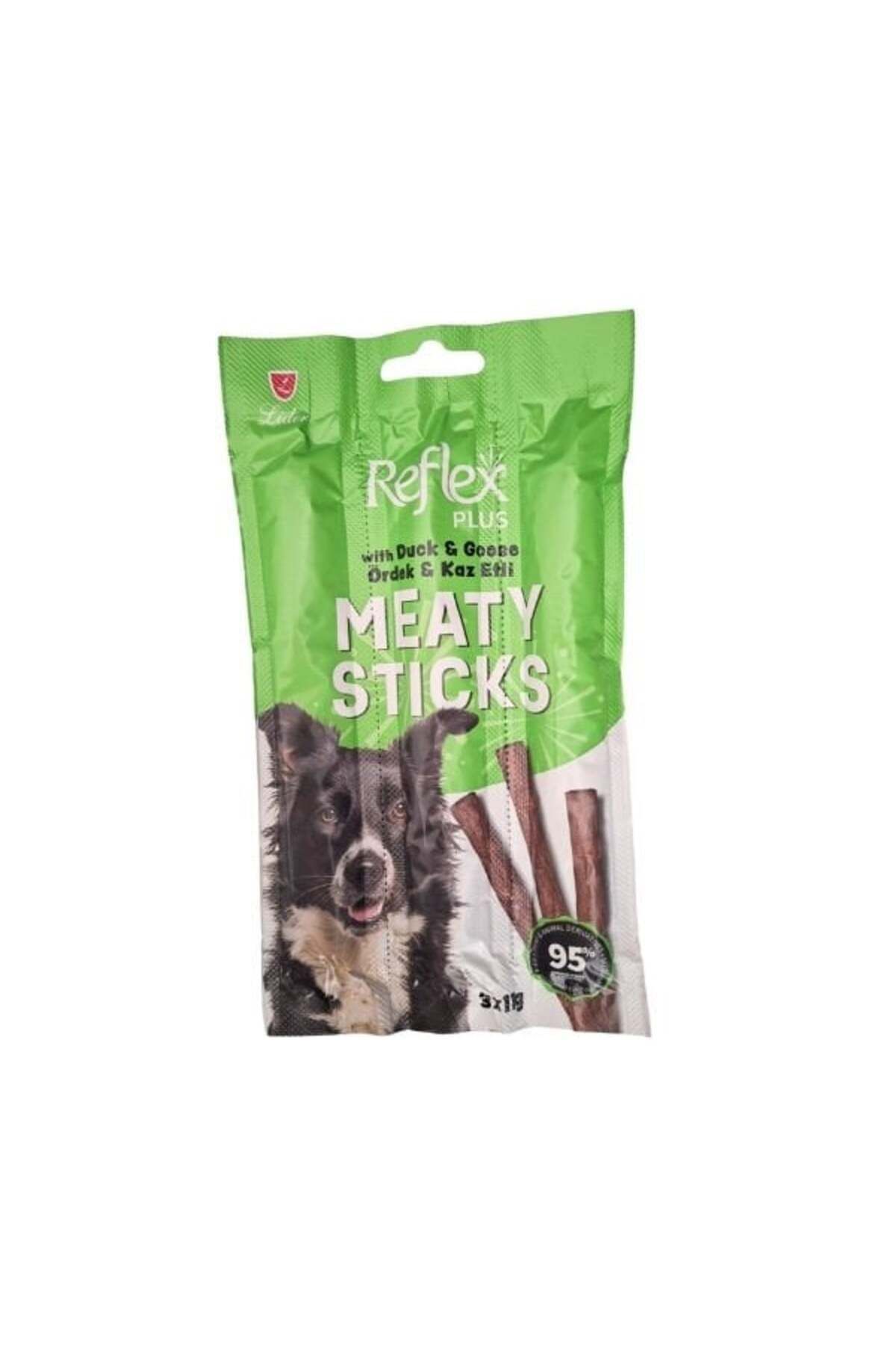 Reflex Plus Ördek ve Kaz Etli Çubuk Yetişkin Köpek Ödül Maması 11 Gr 3 Adet