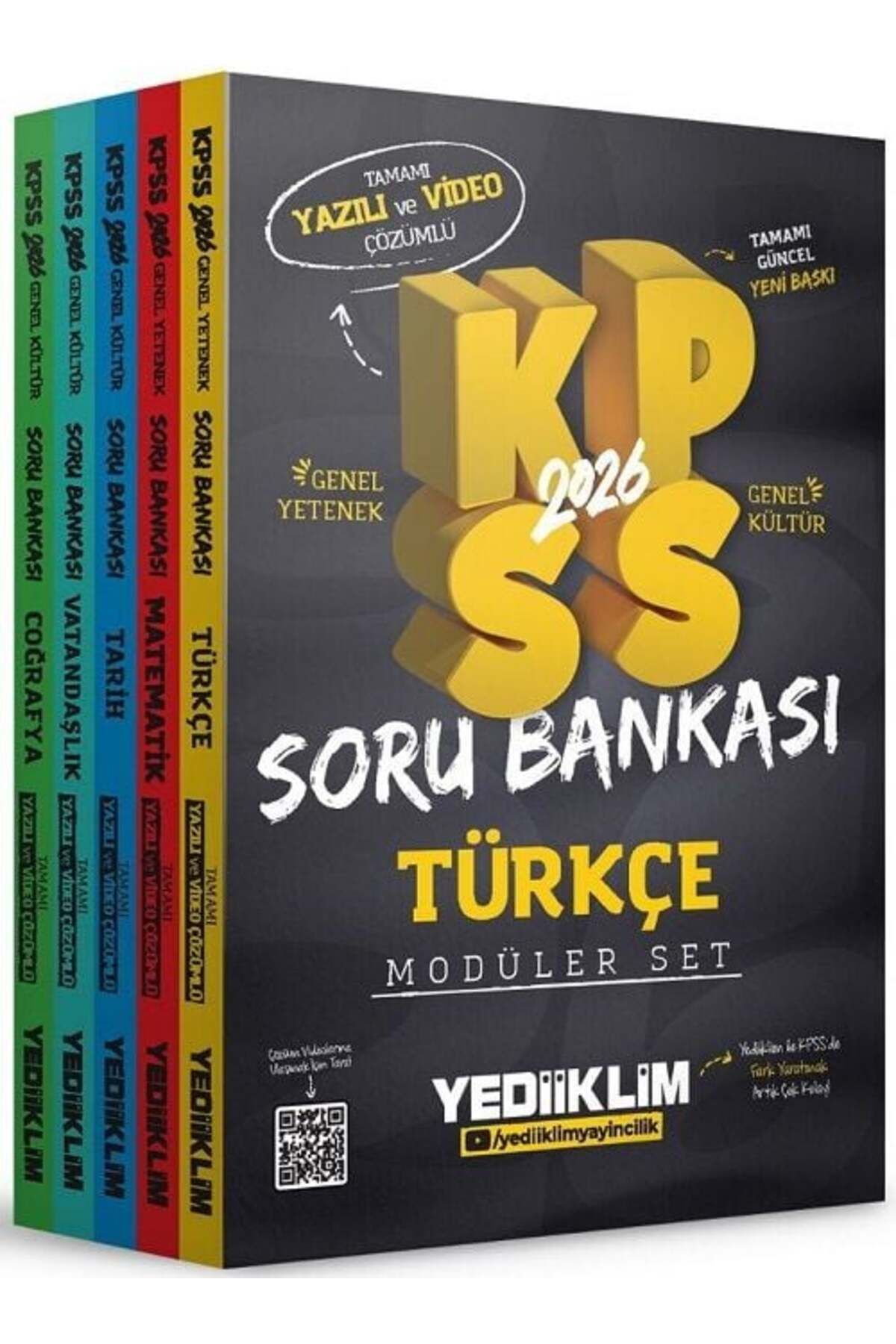 Makro Kitabevi Yayınları Yediiklim 2026 Baskı KPSS GY GKHem Yazılı Hem Video Çözümlü Soru Modüler Set