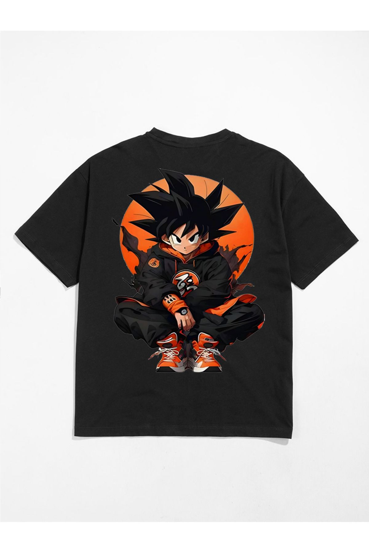 MODA Unisex Oversize Kalıp Japon Baskılı T-Shirt