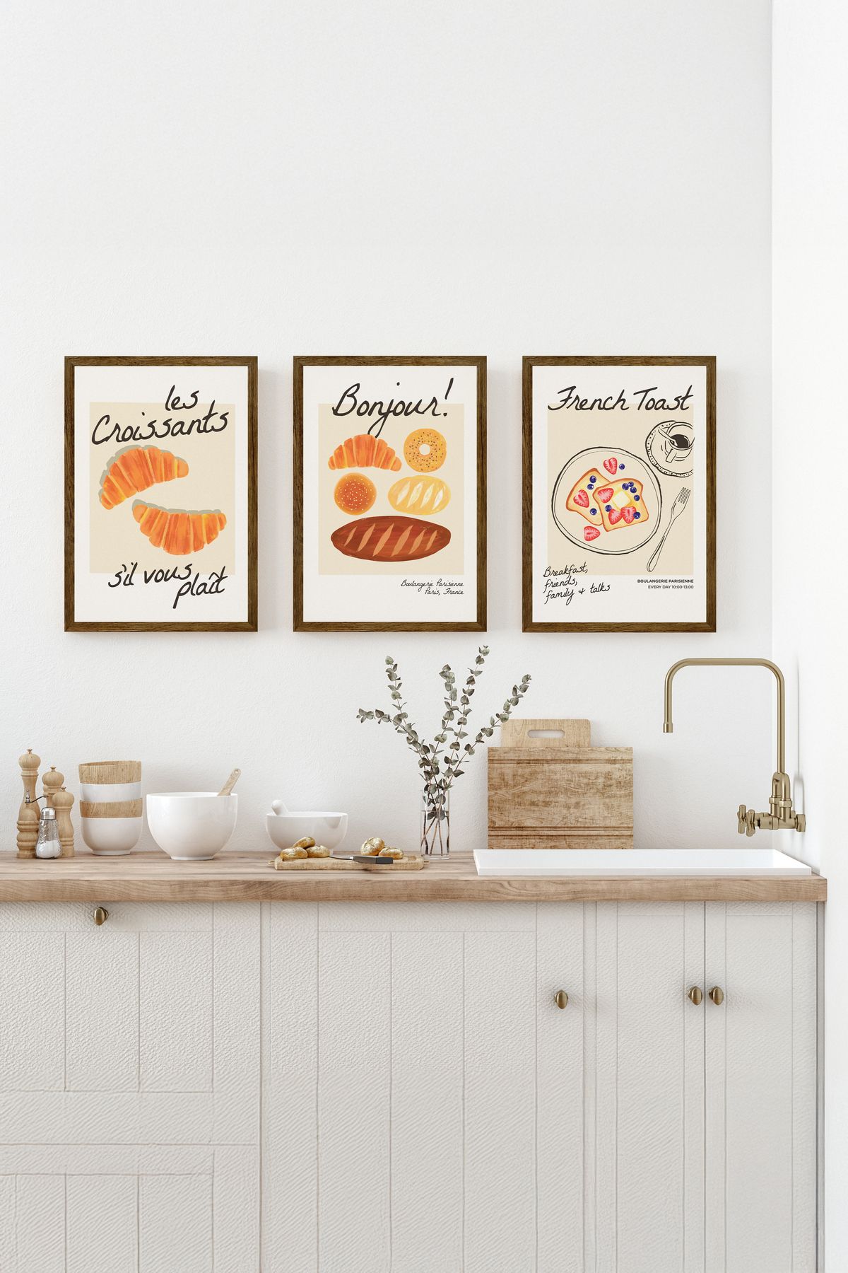 artflow 3 Parça Çerçeve Görünümlü Mdf Tablo Seti