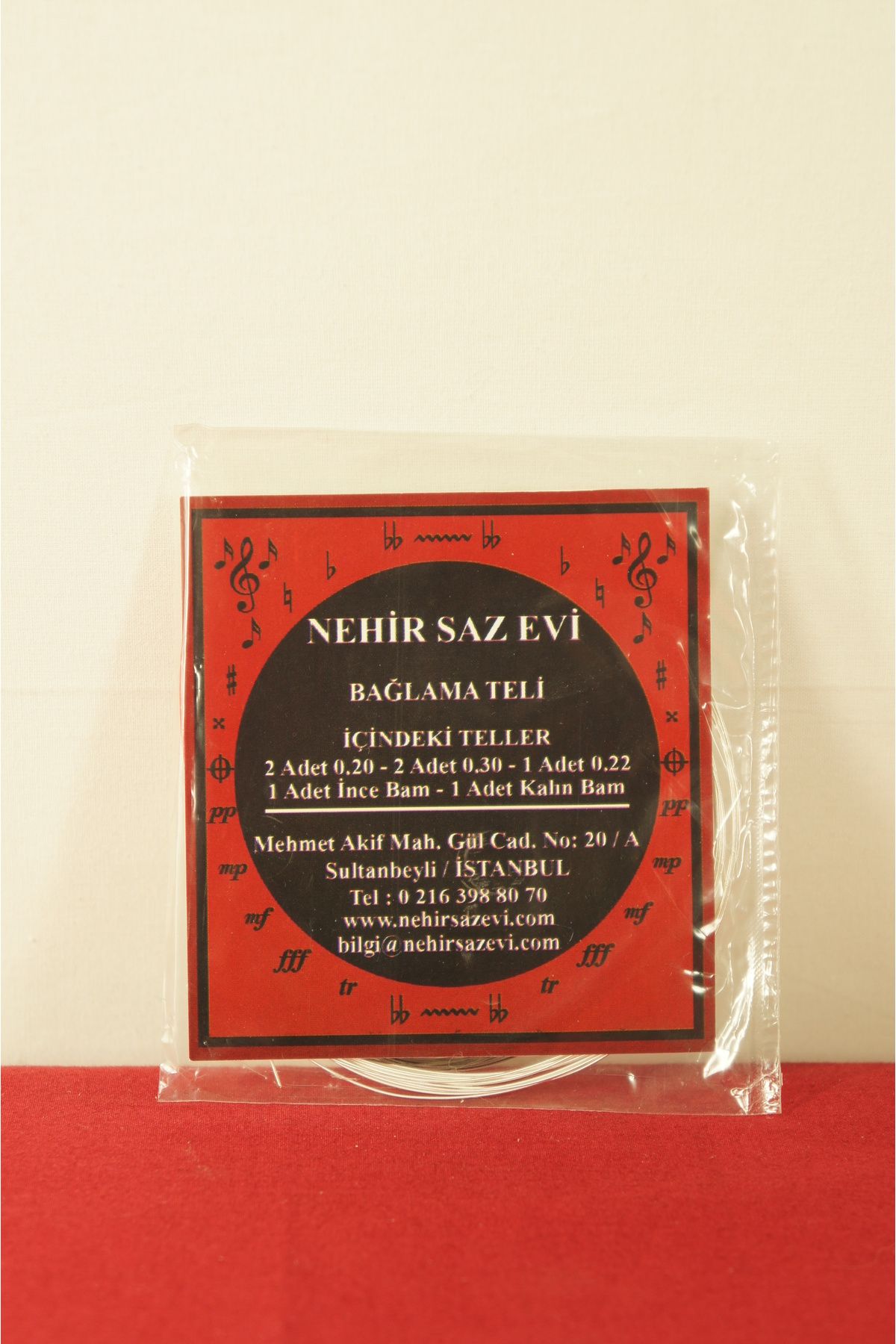 Nehir Saz Evi Uzun Sap Bağlama Teli Takımı 0.20