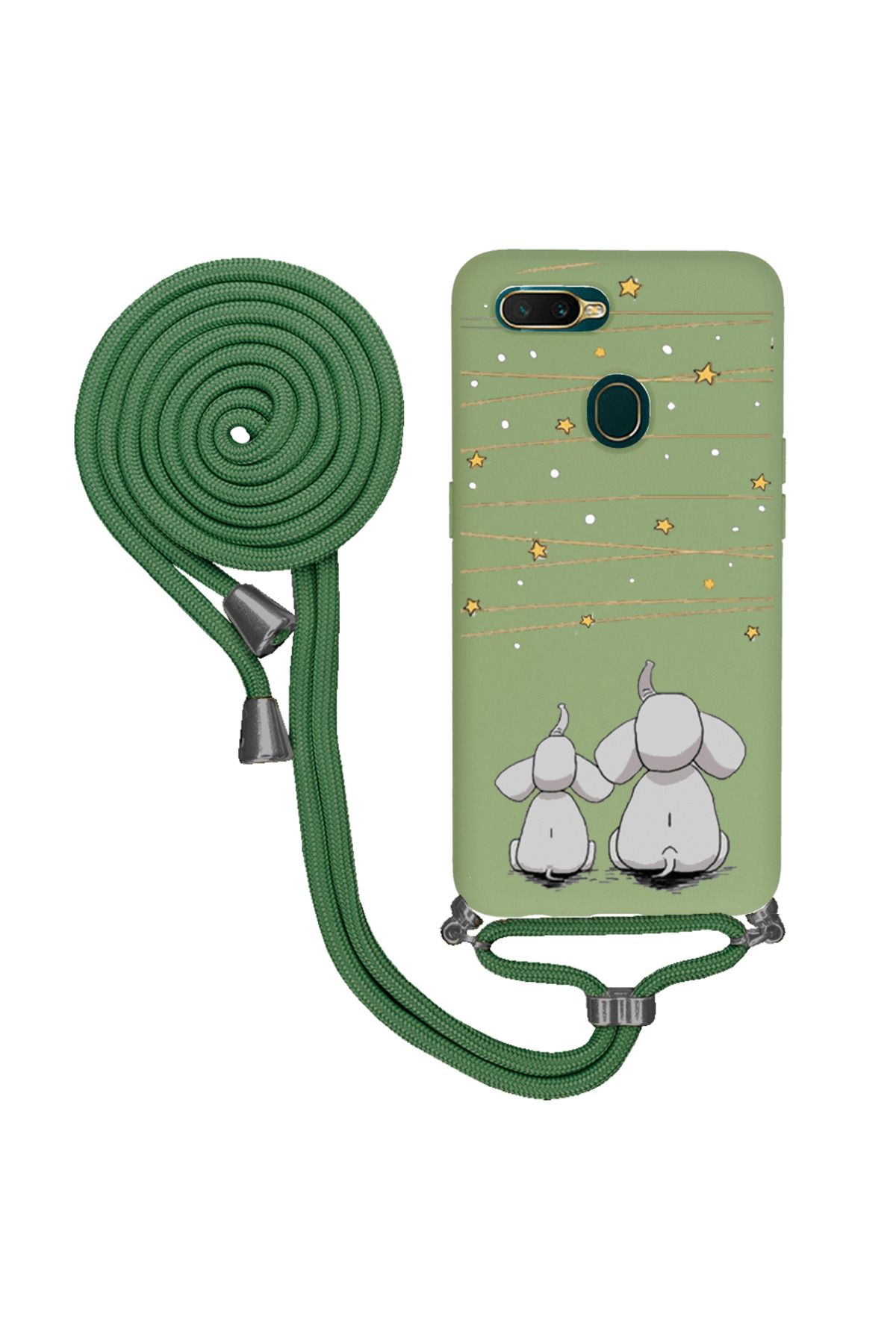 Royaleks Oppo A5s İpli Lansman Kılıf - Elephants And The Stars