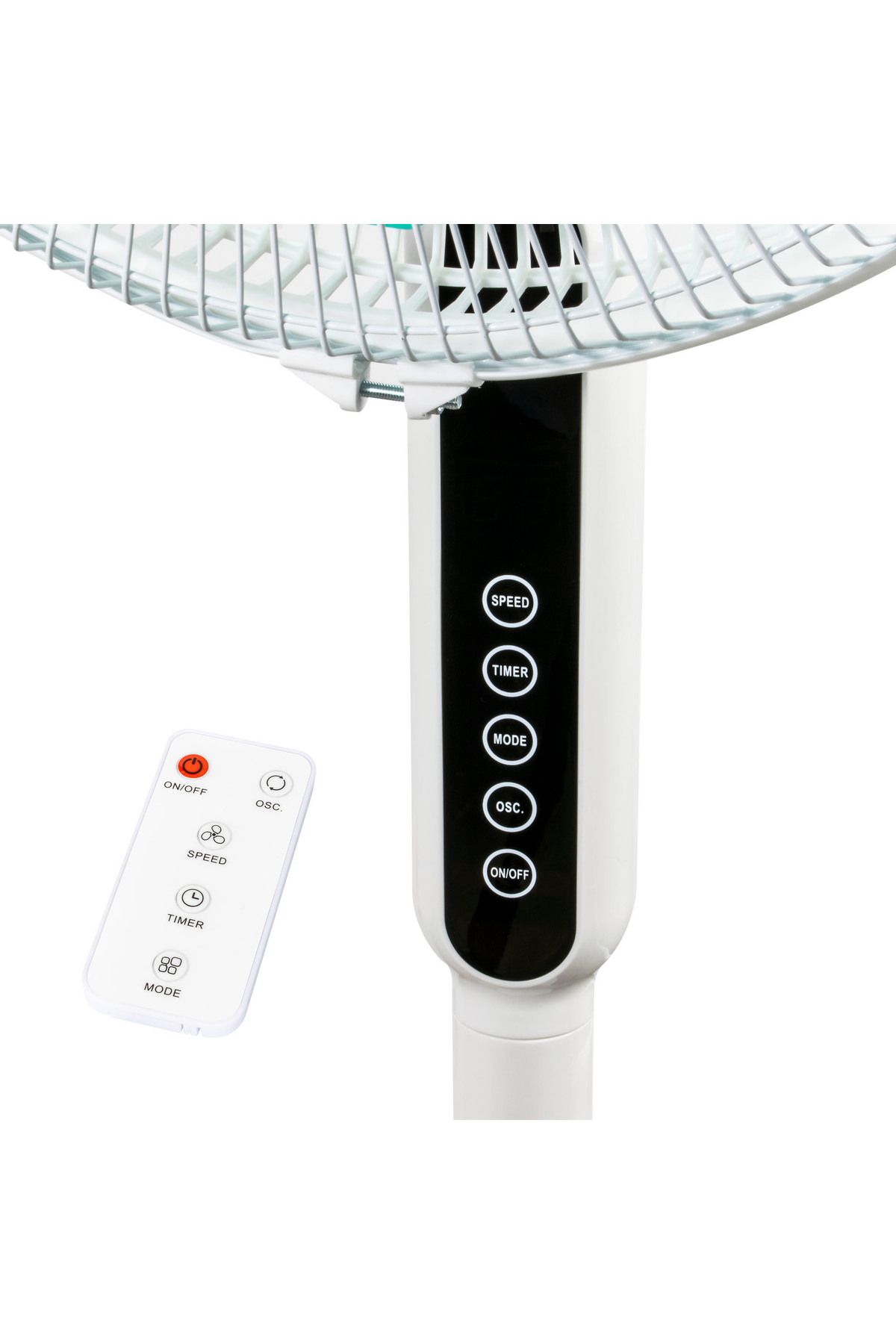 Zass-Fan with adjustable foot and remote control Zass ZFTRA 1609, 55 W, 3 speed,Timer, touch panel LED 4