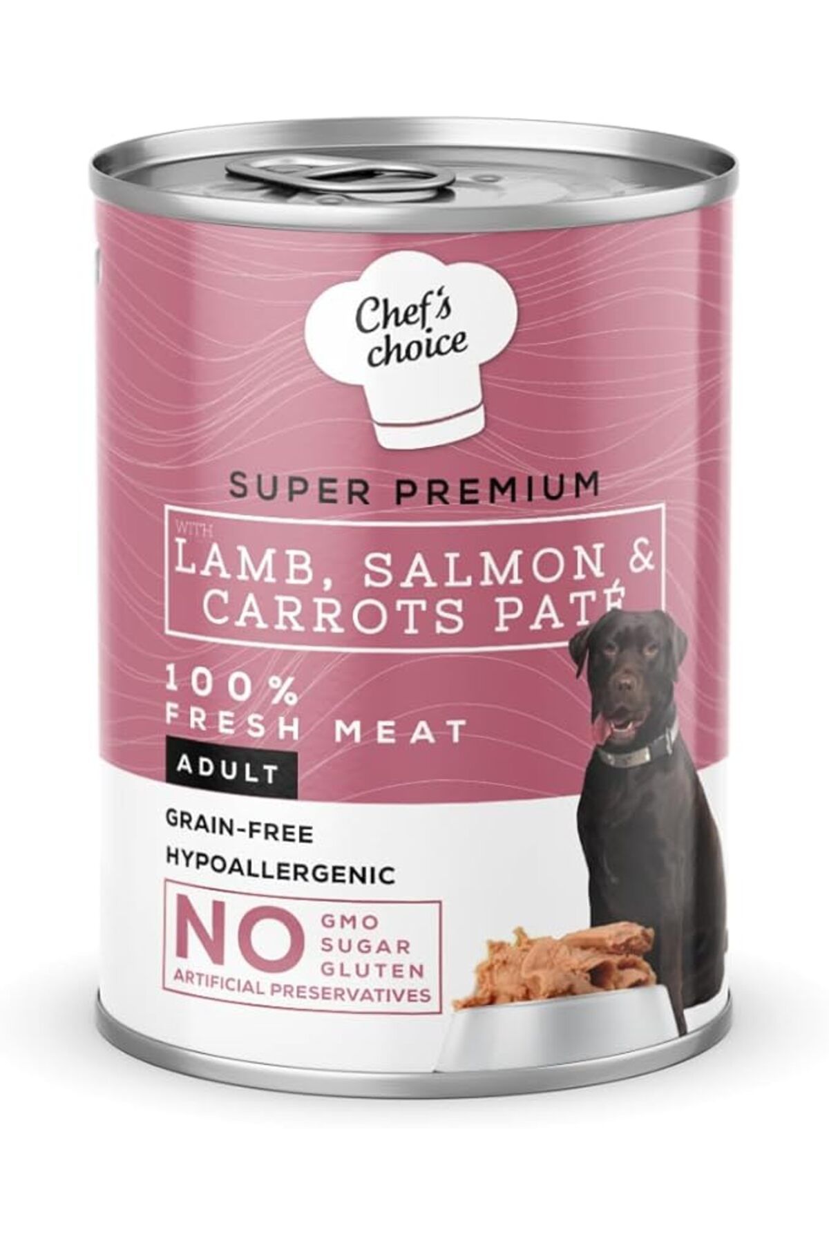 Chef's Choice Yetişkin Köpekler Için, Tahılsız, Hipoalerjenik, Kuzu Etli, Somon Balıklı Ve Havuçlu E