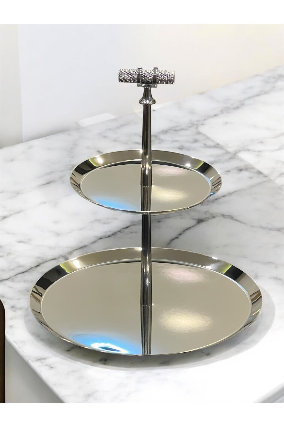 Tiamo Medium Kristal Sunum İkram Tabağı