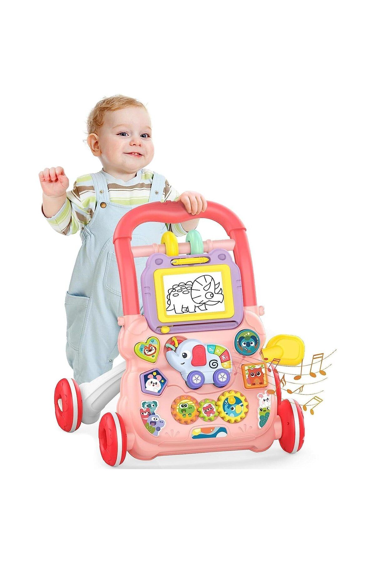 Smart Vibe-Antemergator Multifunctional 2 in 1, LittleSteps KinderVibe™ cu Activitati Interactive, Tabla Deta 4