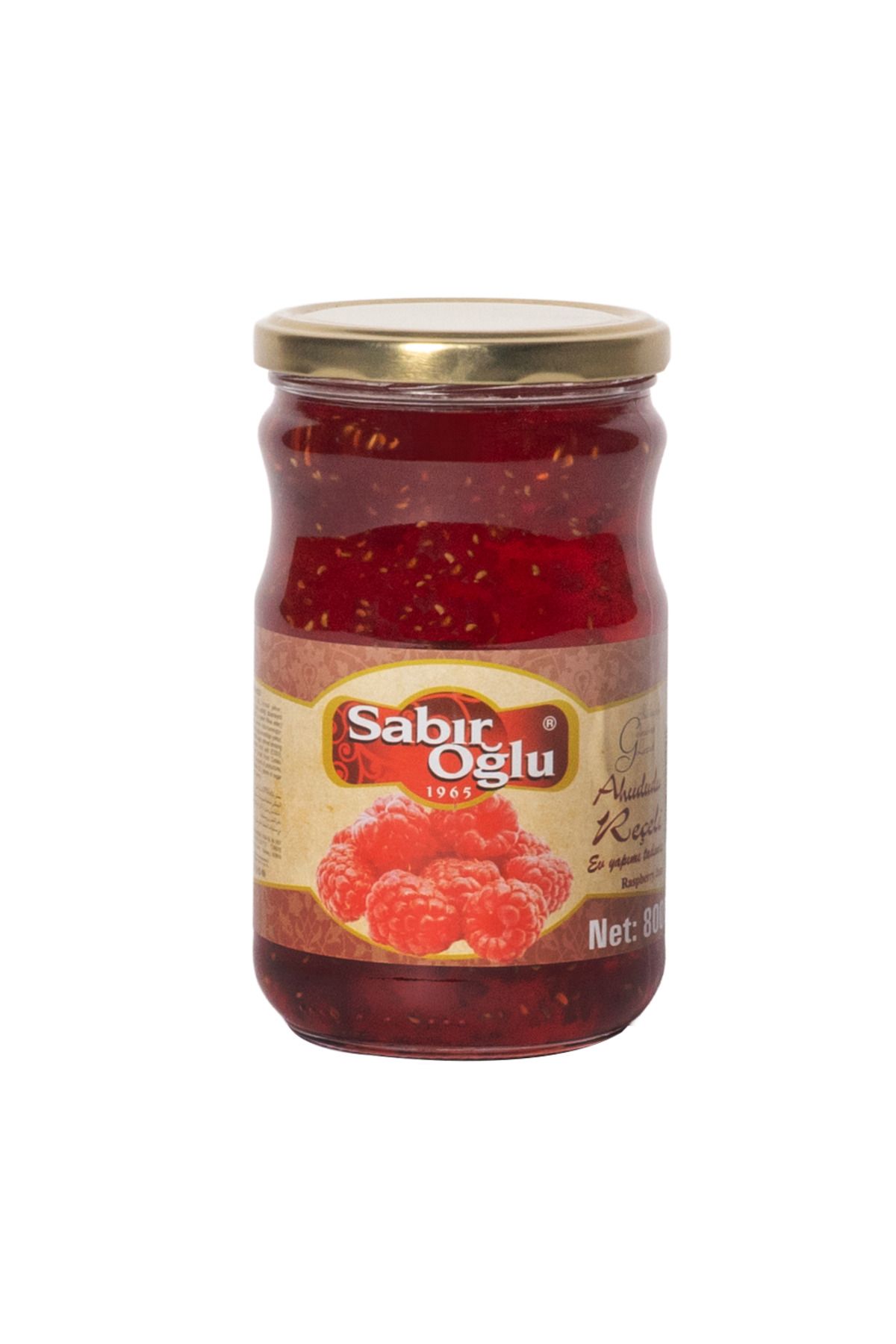 SABIROĞLU Ahududu Reçeli Net 800 gr Kavanoz