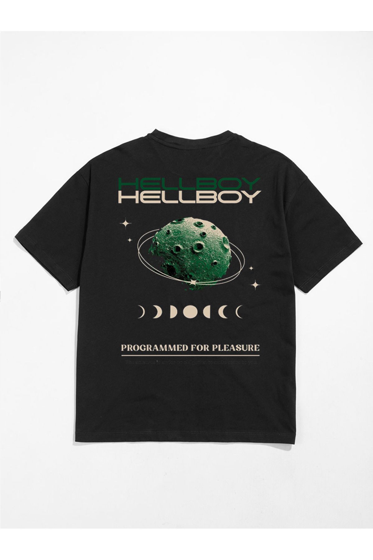 MODA Unisex Oversize Kalıp HellBoy Baskılı T-Shirt