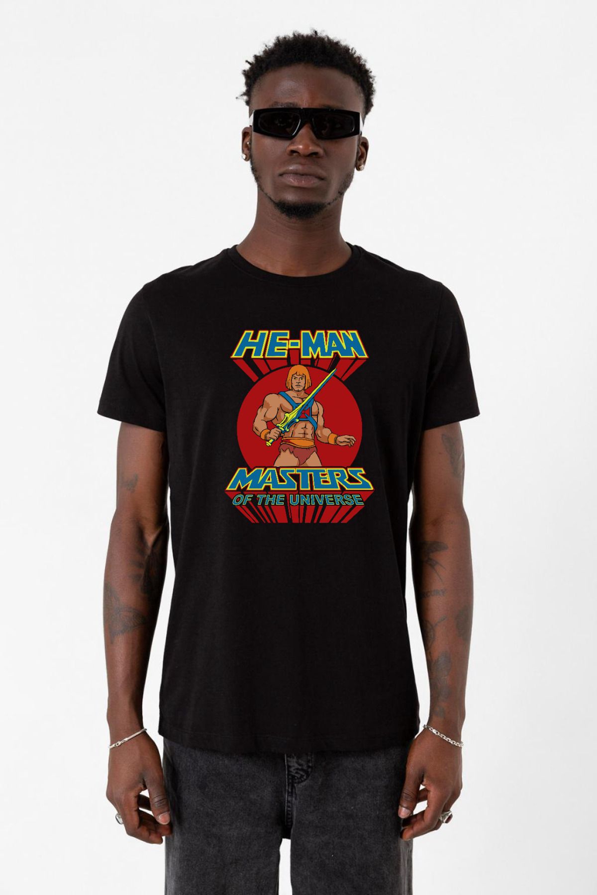 Tshirthane He Man Masters Of The Universe Siyah Erkek Tshirt