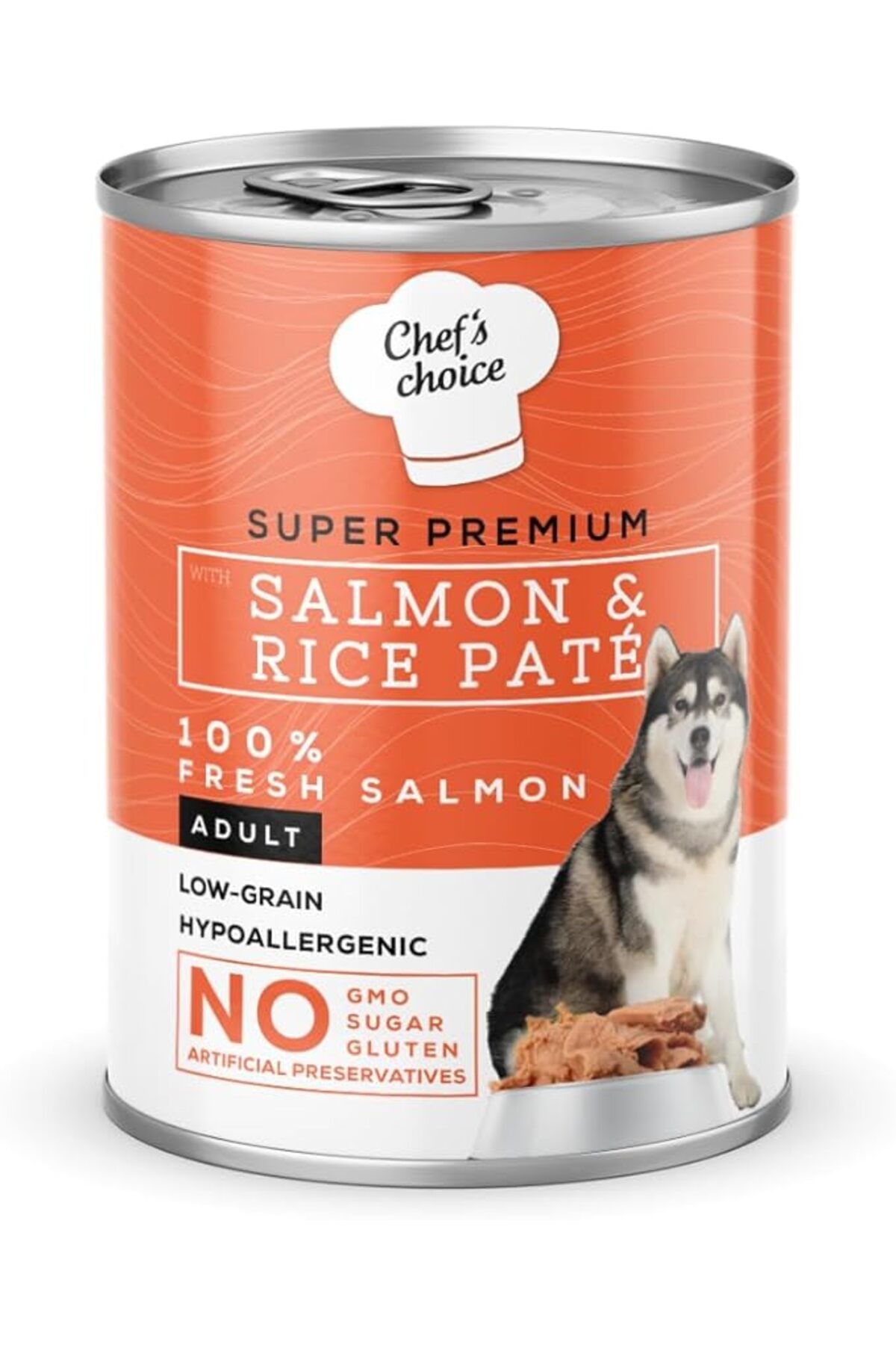 Chef's Choice Yetişkin Köpekler Için, Hipoalerjenik, Somon Balıklı Ve Pirinçli Ezme, 400 G