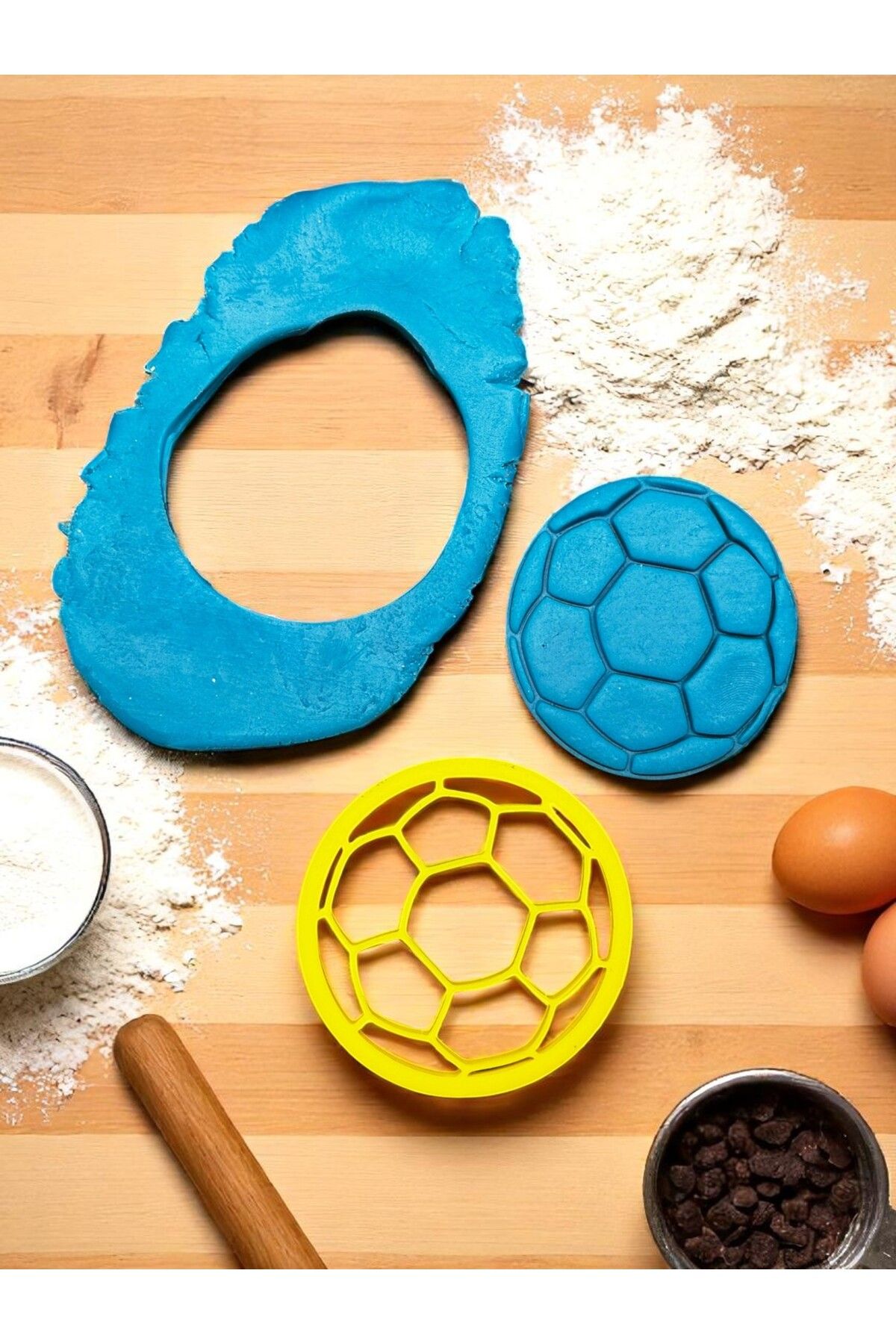 AlisTech Futbol Topu Kurabiye Kalıbı-8CM