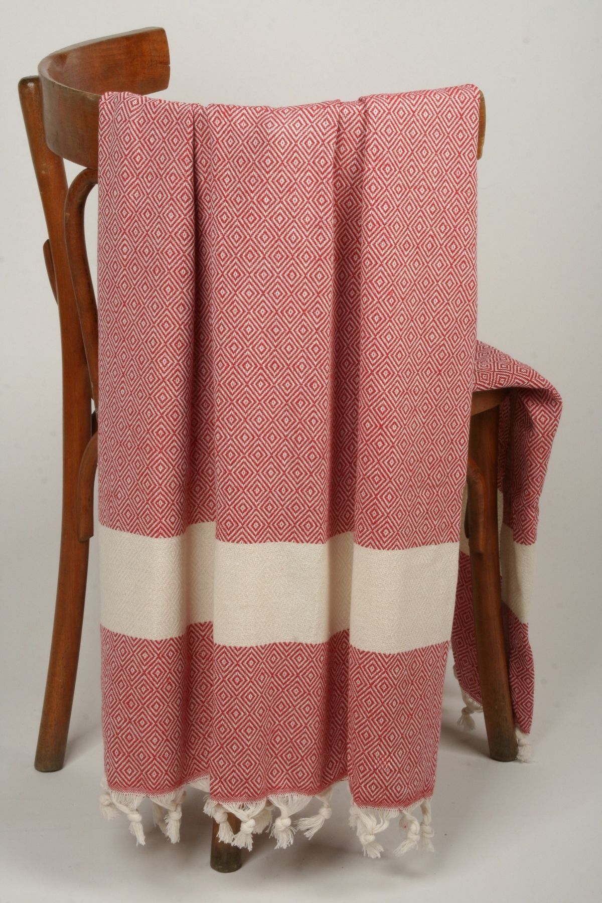 İKBAL TEXTILE Çilek Dokuma Plaj Havlusu/Peştemal (%100 Pamuk)