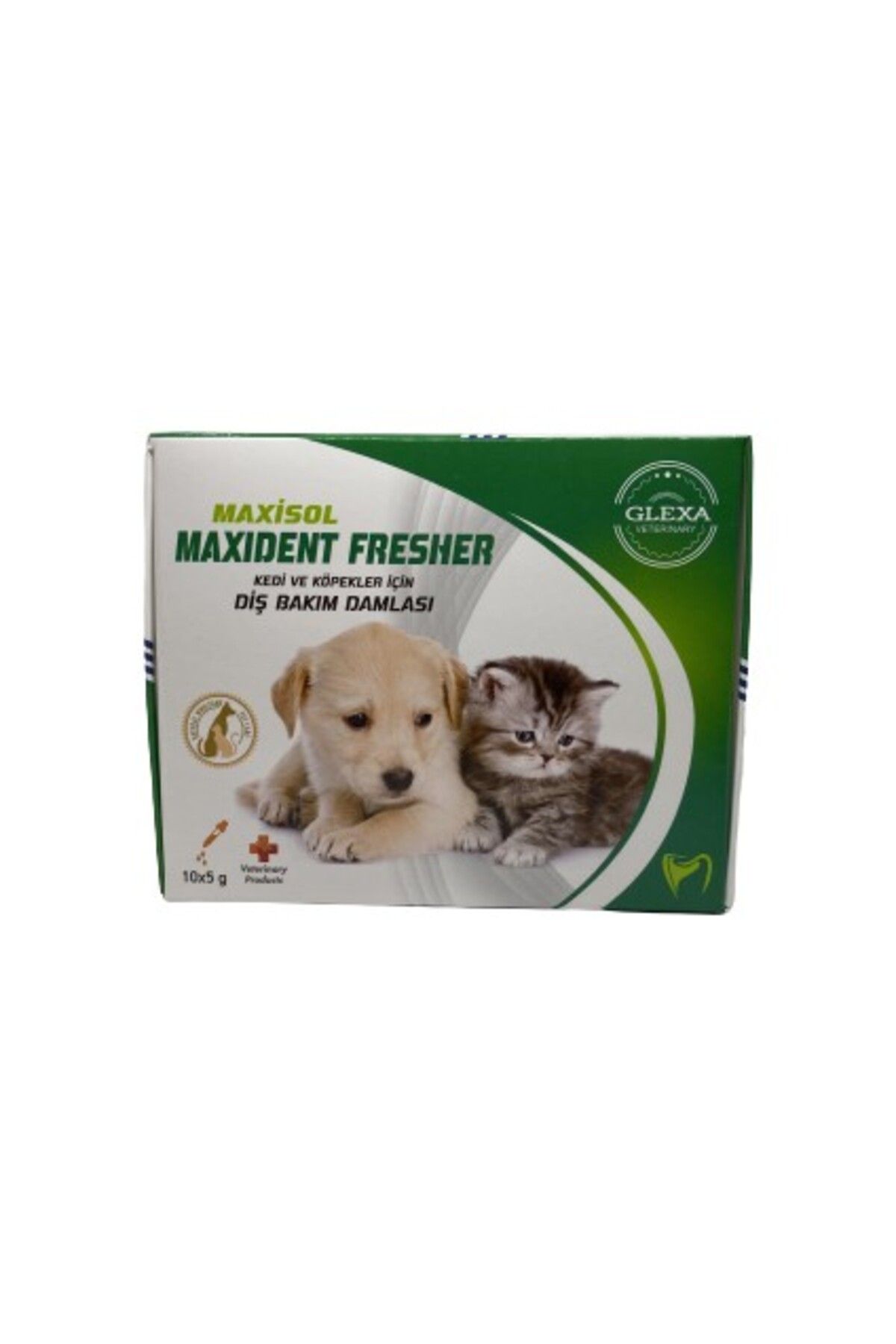 GLEXA Maxisol Maxident Fresher Kedi ve Köpekler Için Diş Bakım Damlası
