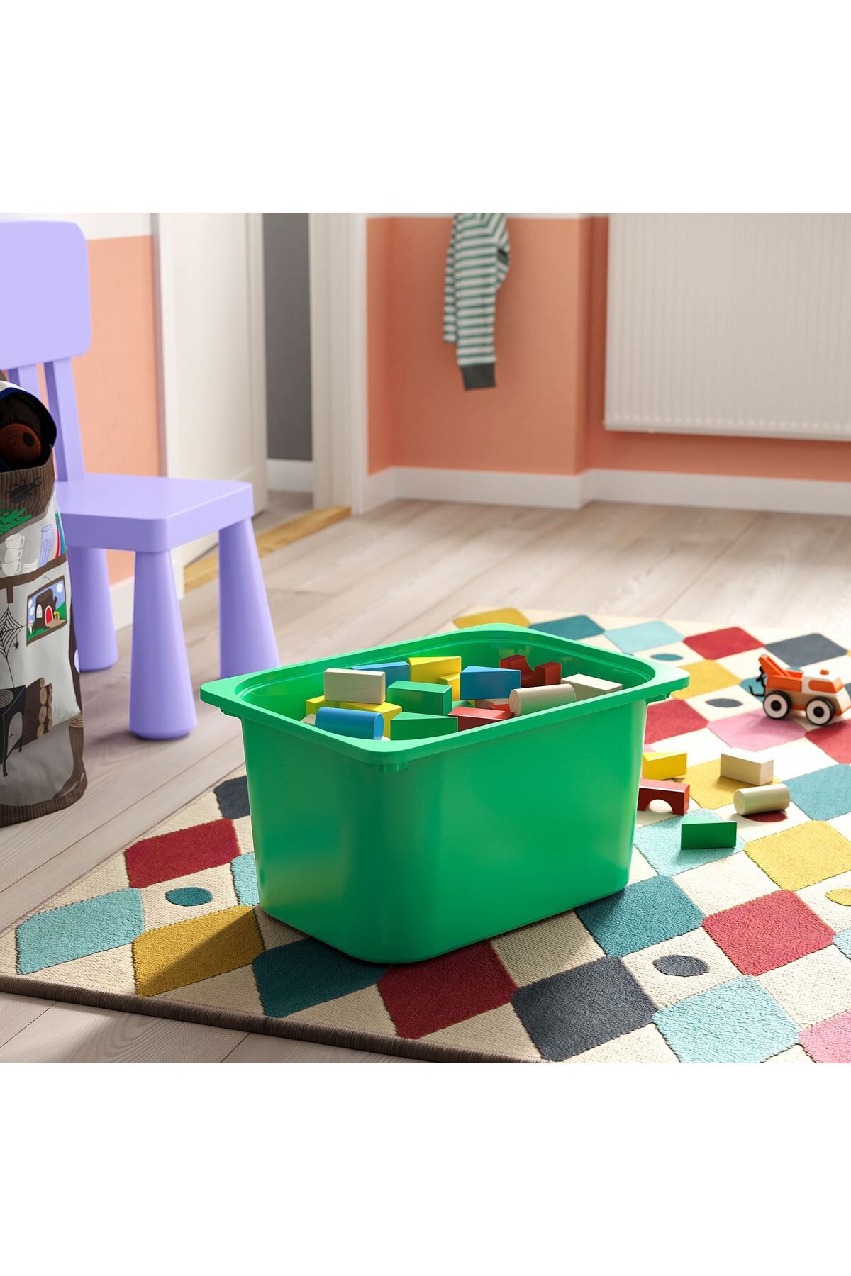 IKEA Trofast Oyuncak Saklama Kutusu, Parlak Yeşil, 42x30x23 cm