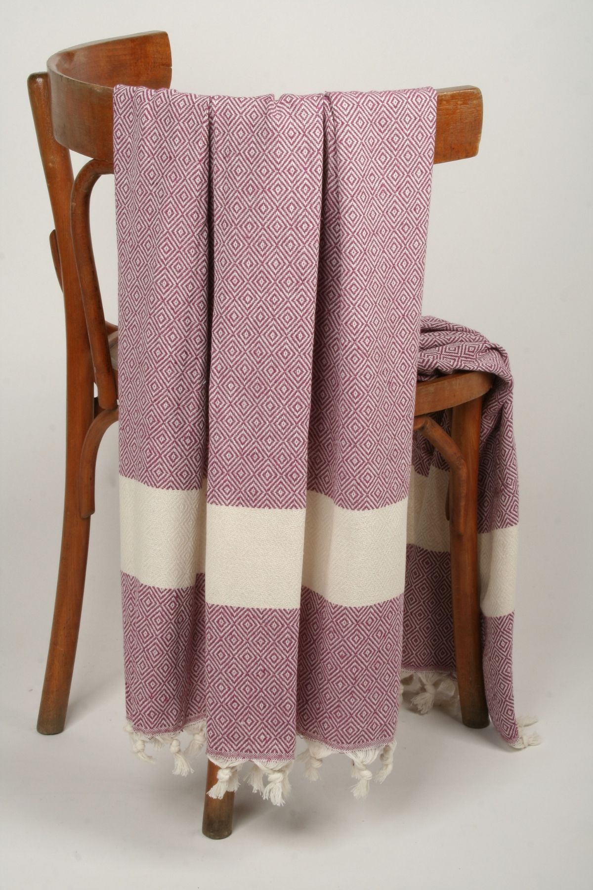 İKBAL TEXTILE Viola Dokuma Plaj Havlusu/Peştemal (%100 Pamuk)
