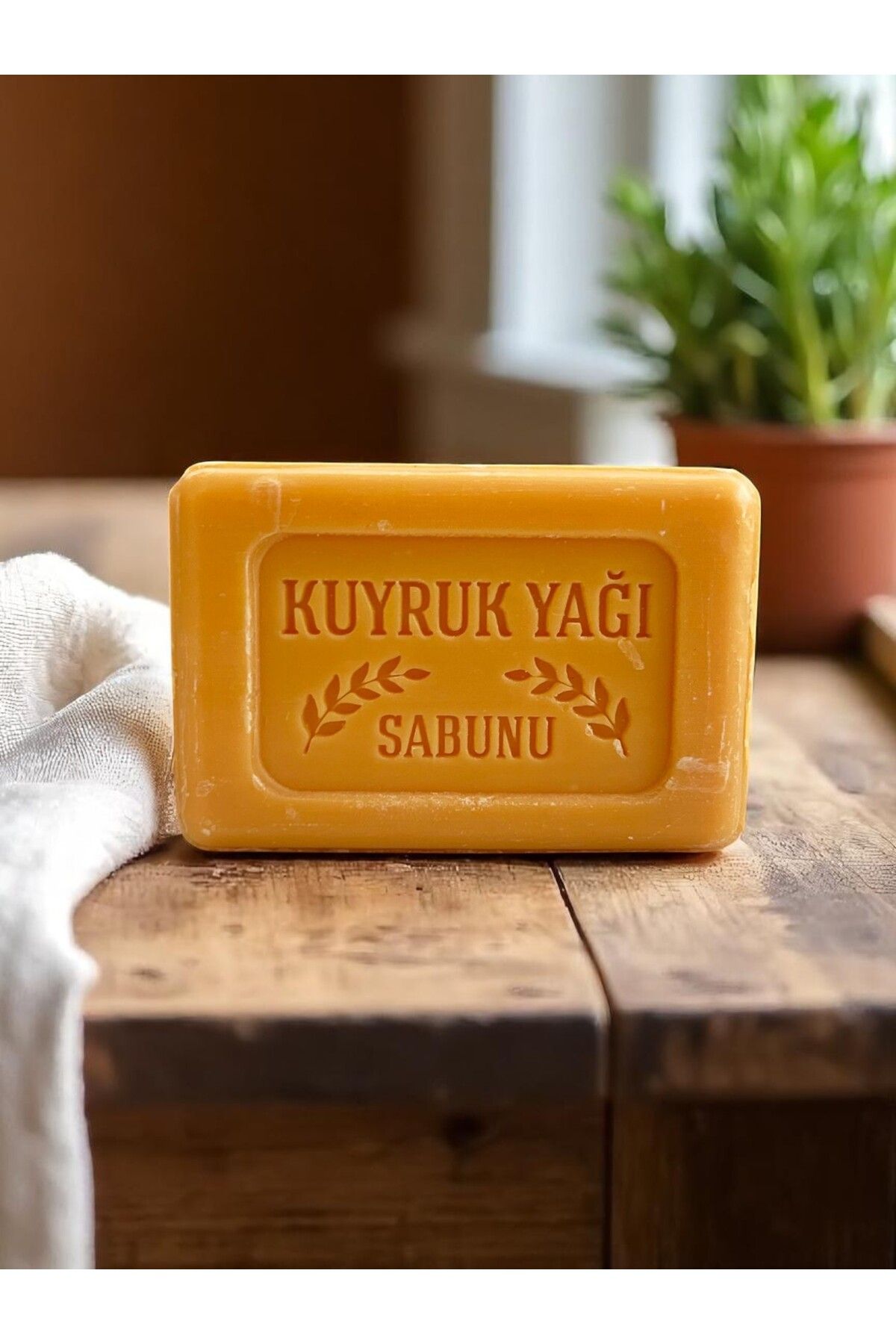 EQMQ STORE KOZMETİK KUYRUK YAĞI SABUNU, KUYRUKJ YAĞLI SABUN 1 ADET 120 GR.