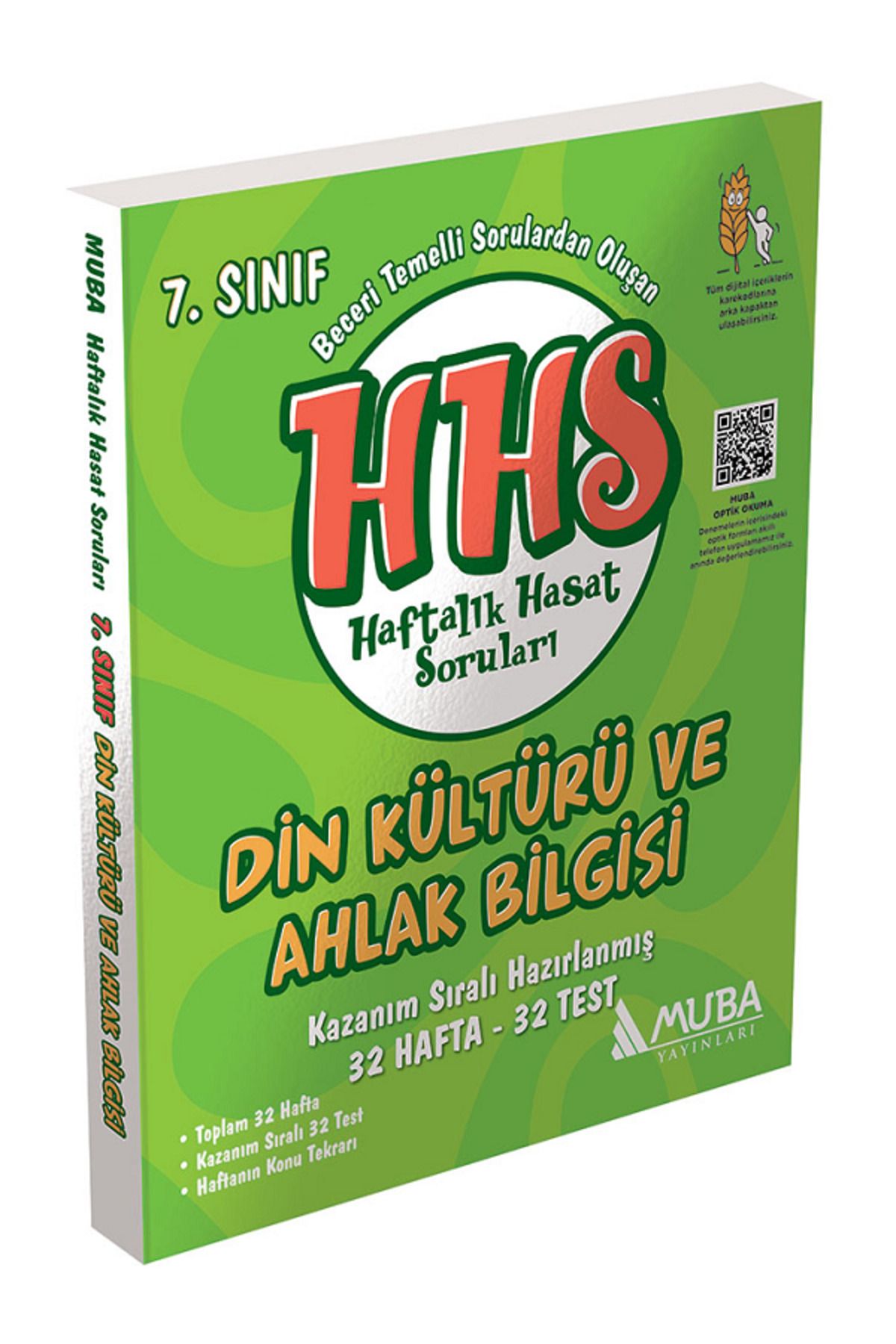 Evrensel İletişim Yayınları 7.Sınıf MUBA HHS Din Kültürü Haftalık Hasat Sorular / Kazanım Sıralı Hazırlanmış / 32 Hafta 32 Test