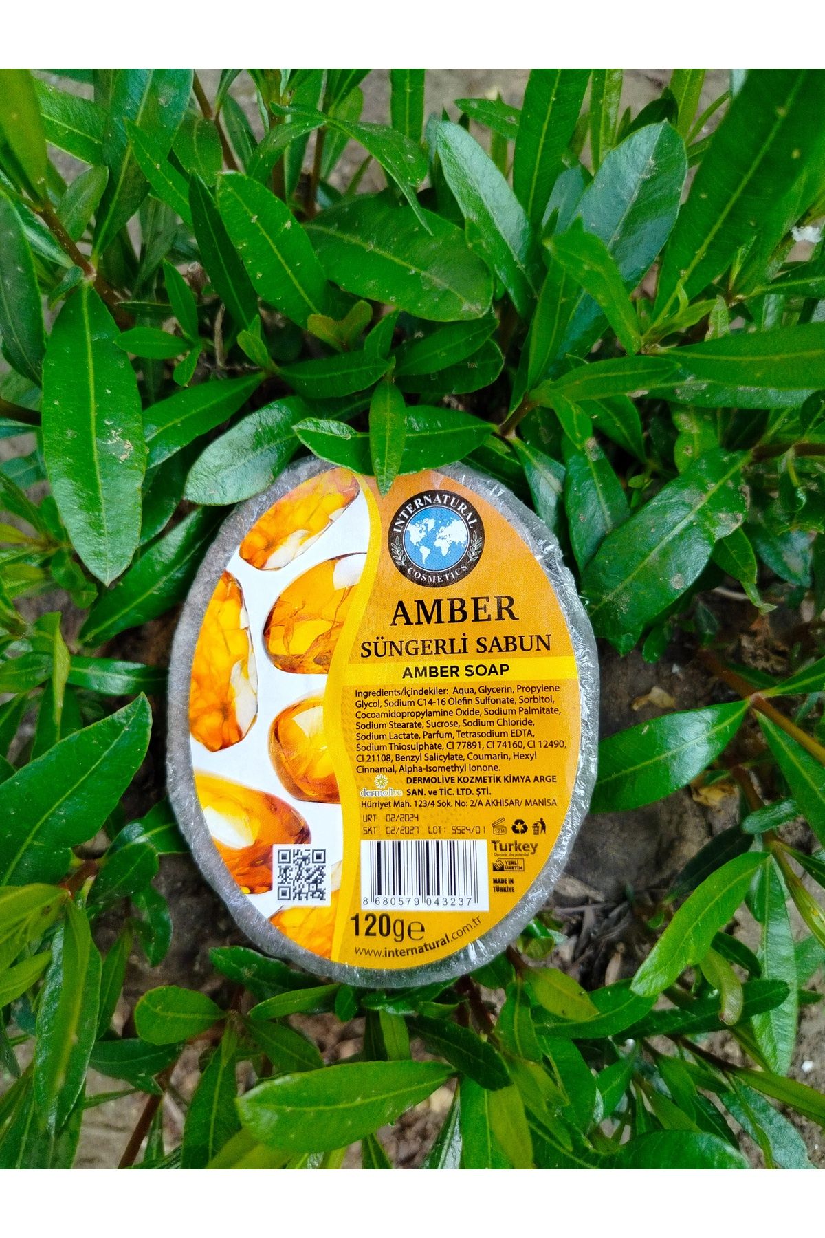 İnterNatural Amber Süngerli Sabun Amber Soap