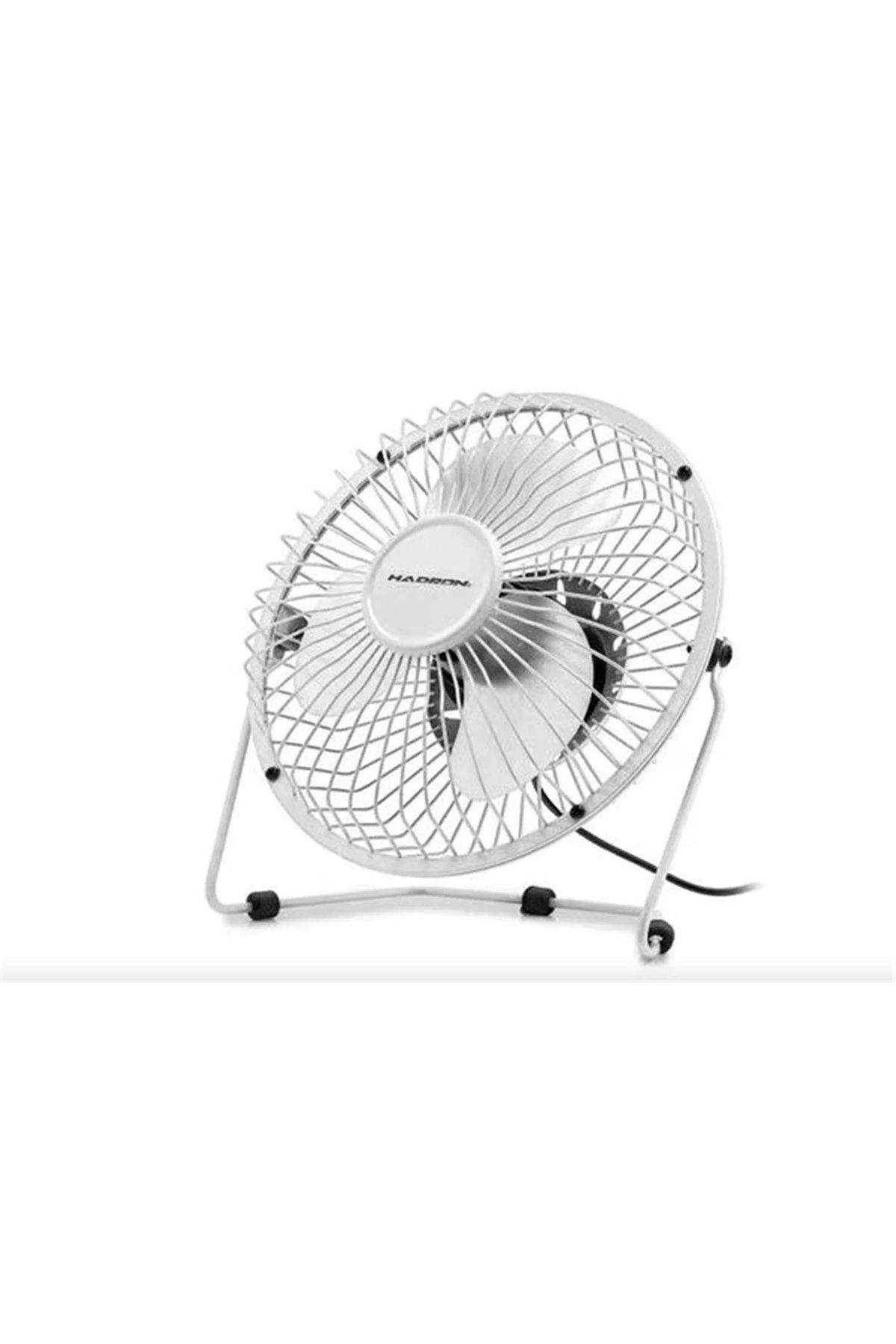 HADRON HDX7252 BEYAZ VANTİLATÖR USB METAL18CM