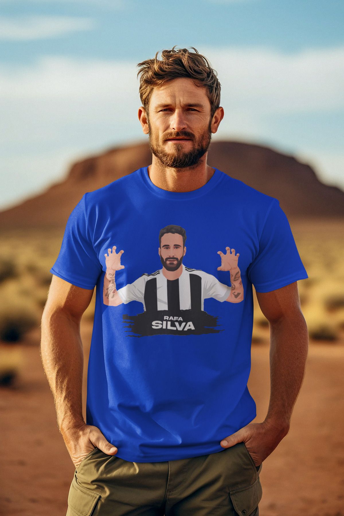 Biy Store Rafa Silva kartal sevinci fotoğraf forma baskılı unisex kadın erkek kısa kollu tişört t-shirt