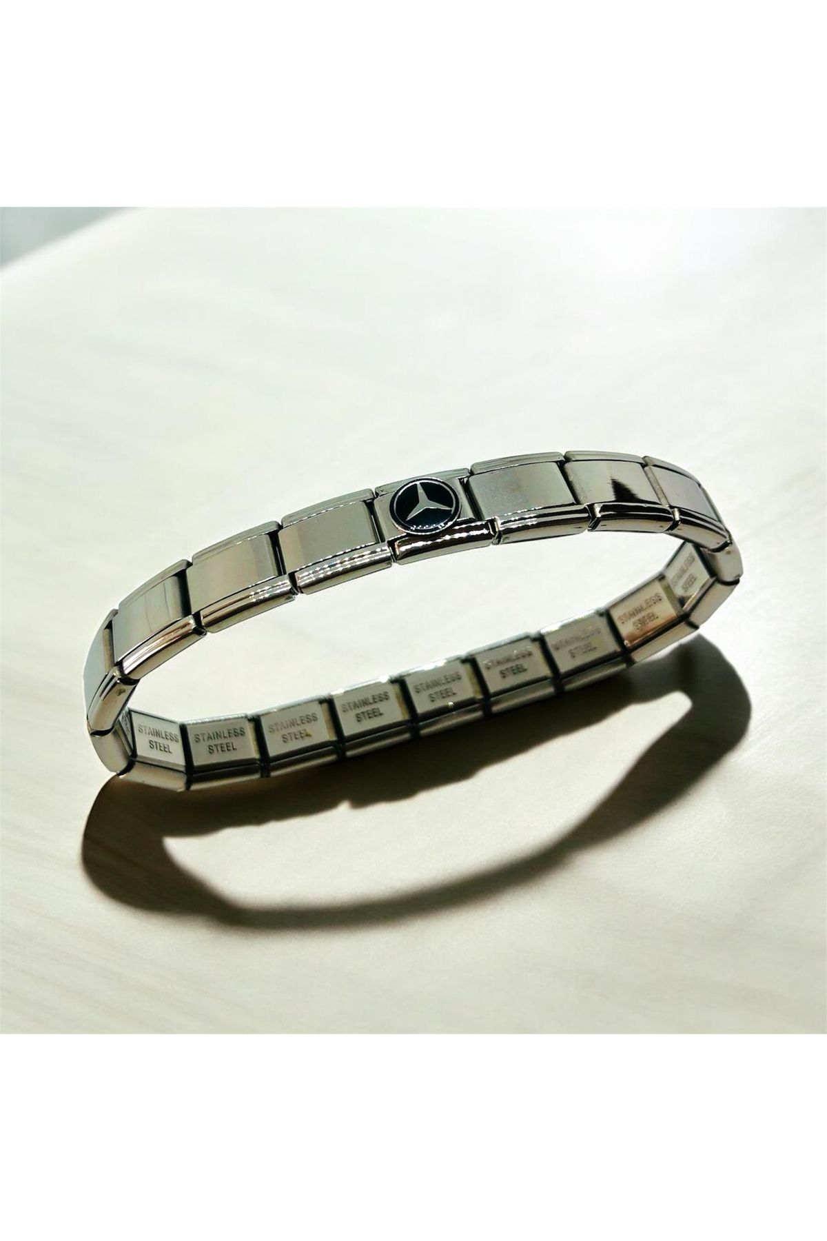 MeSin Store ARABA SERİSİ MERCEDESMARKA CHARM VE ÇELİK İTALYAN BİLEKLİK