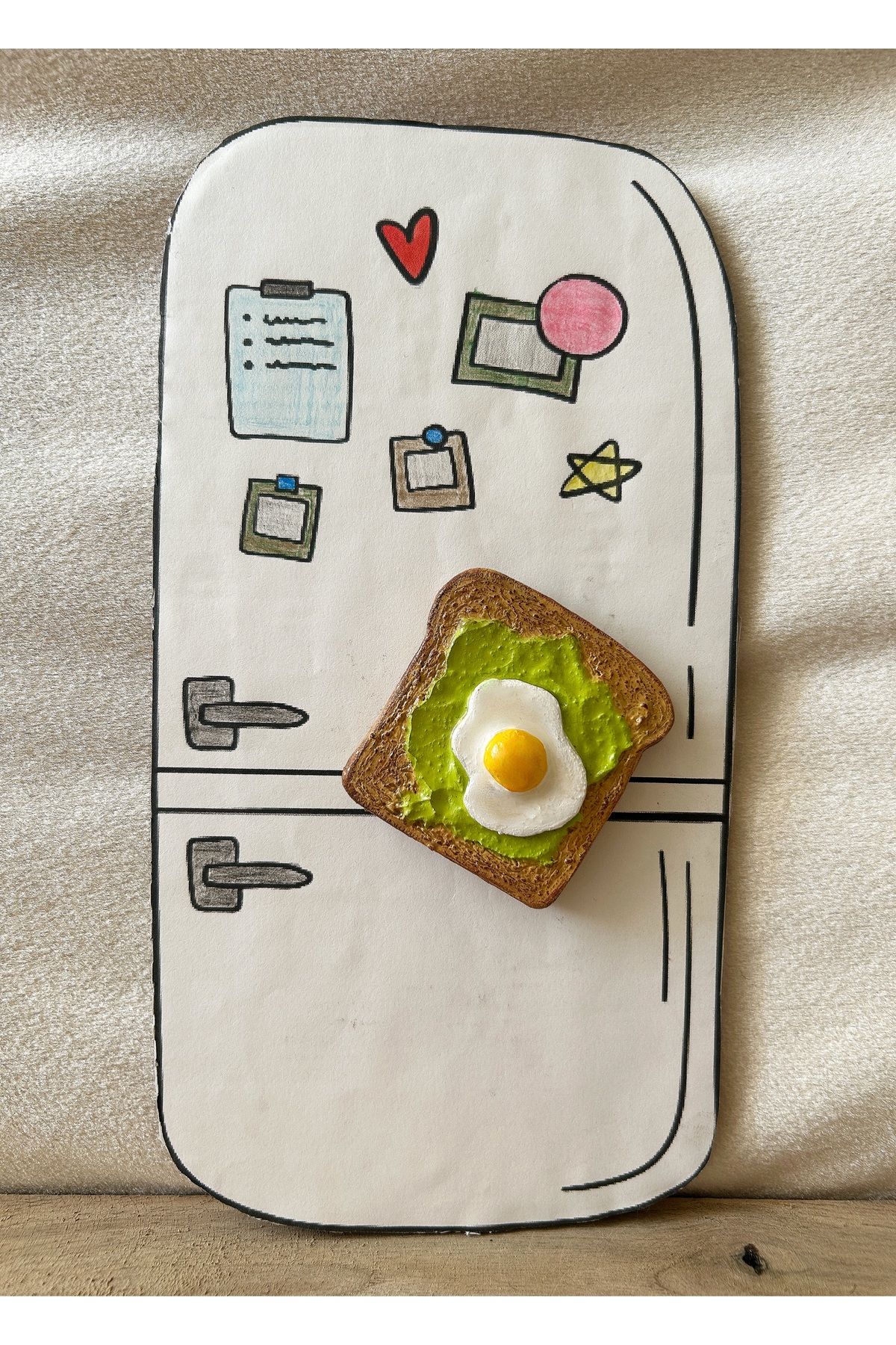Magnet Kızarmış Ekmek (Yumurta-Avakado) Magnet