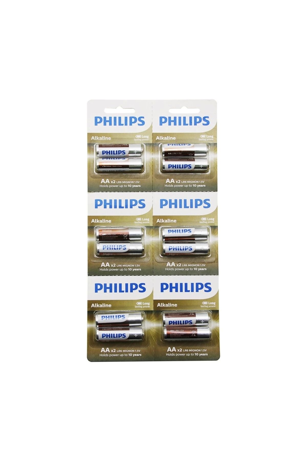 Lenaca Phılıps Alkaline Kalem - Aa - 1.5v Pil 12pcs= 2li X 6