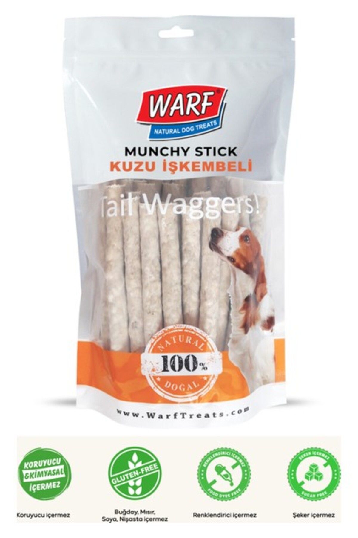 Warf Naturals Kuzu Işkembeli Munchy Sticks 40'lı 400 gr