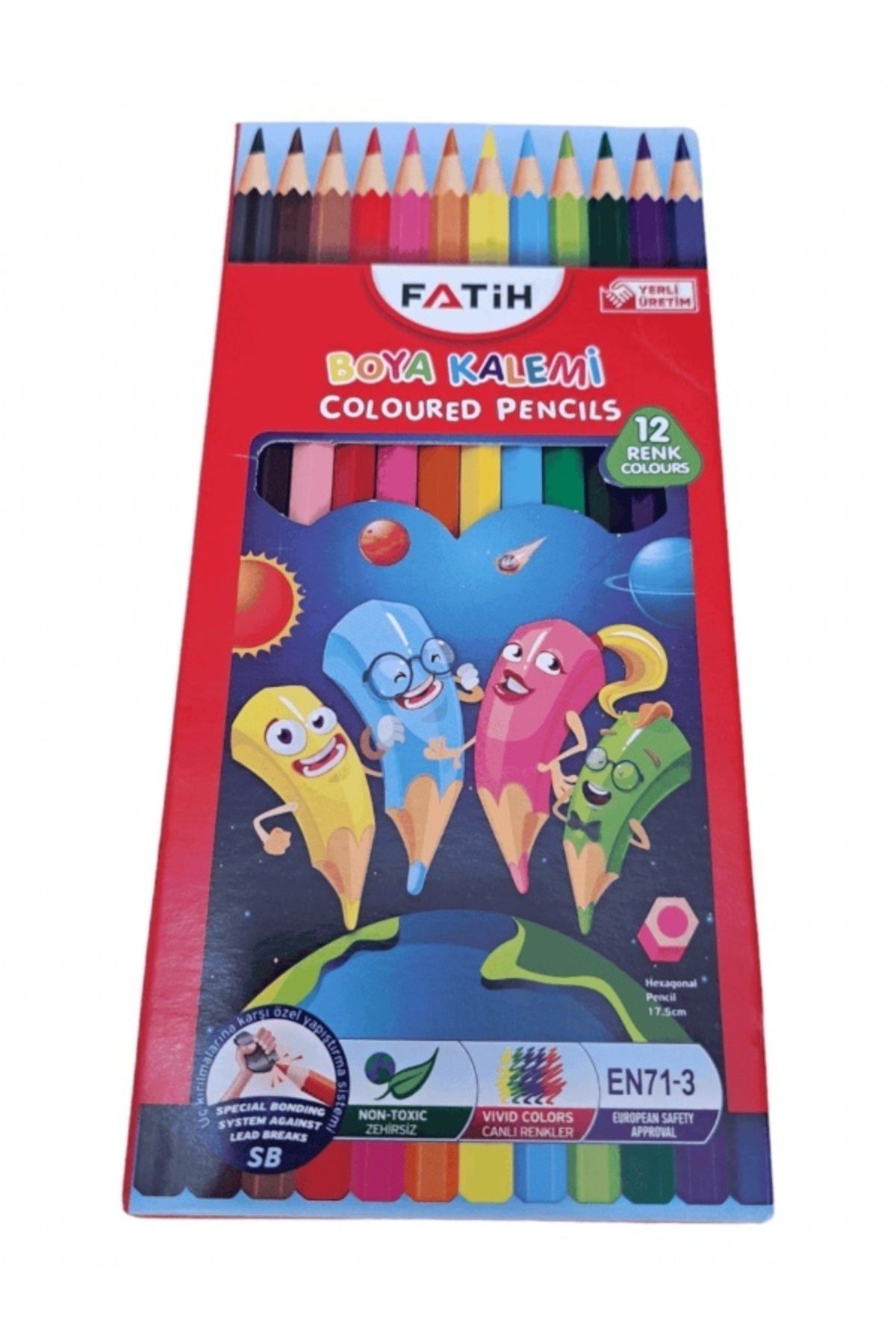 Fatih Kuru Boya 12 Renk Tam Boy
