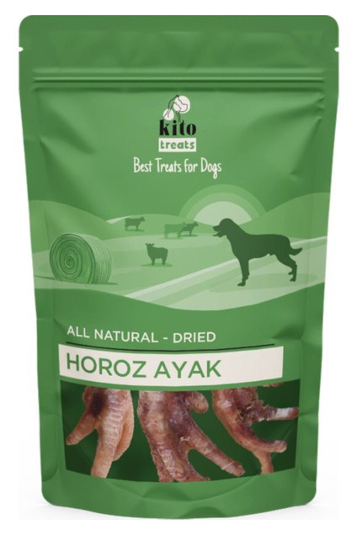 kito Horoz Ayak Çiğnemelik Köpek Ödül Maması %100 Doğal, Glutensiz, Organik 100 gr