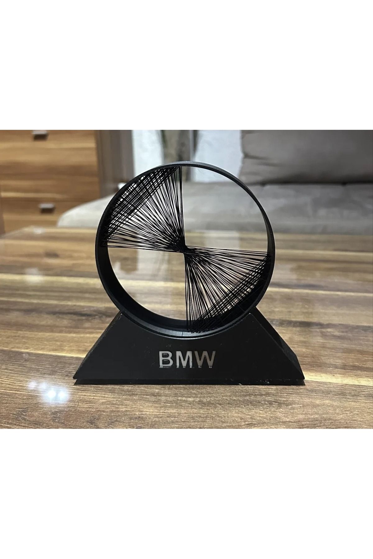 Filkorium3D BMW Logo - String Art - Masaüstü Dekoru - Hediyelik Araba Logosu